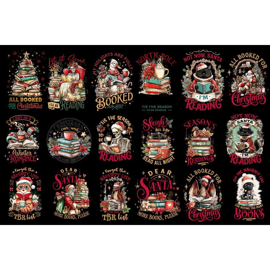 Christmas Reading sublimation bundle 40 designs PNG 5