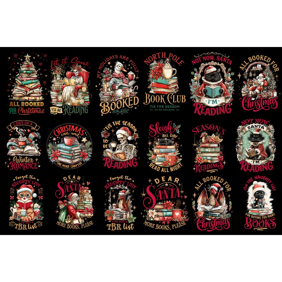 Christmas Reading sublimation bundle 40 designs PNG 8