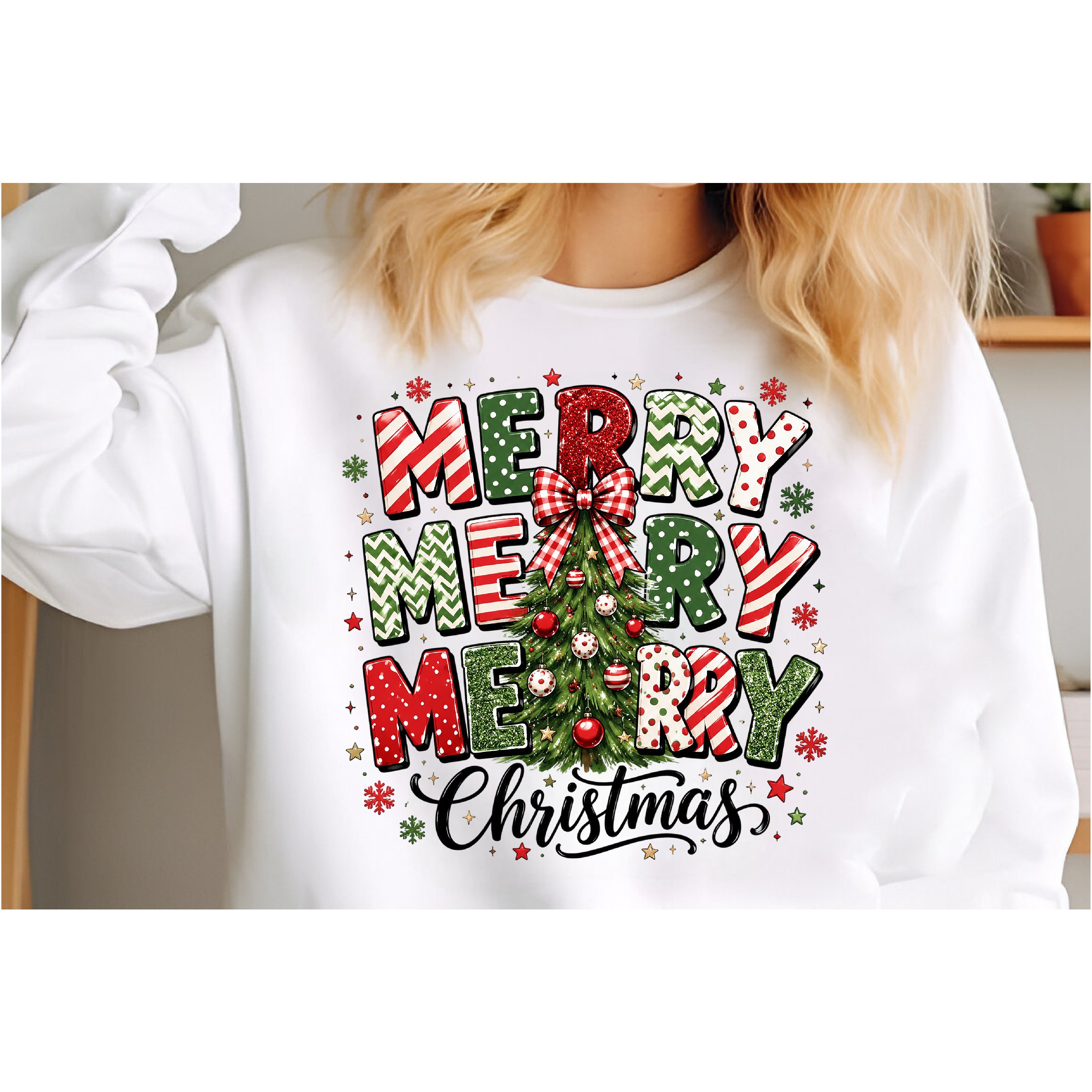Christmas Tree Faux Glitter PNG 3