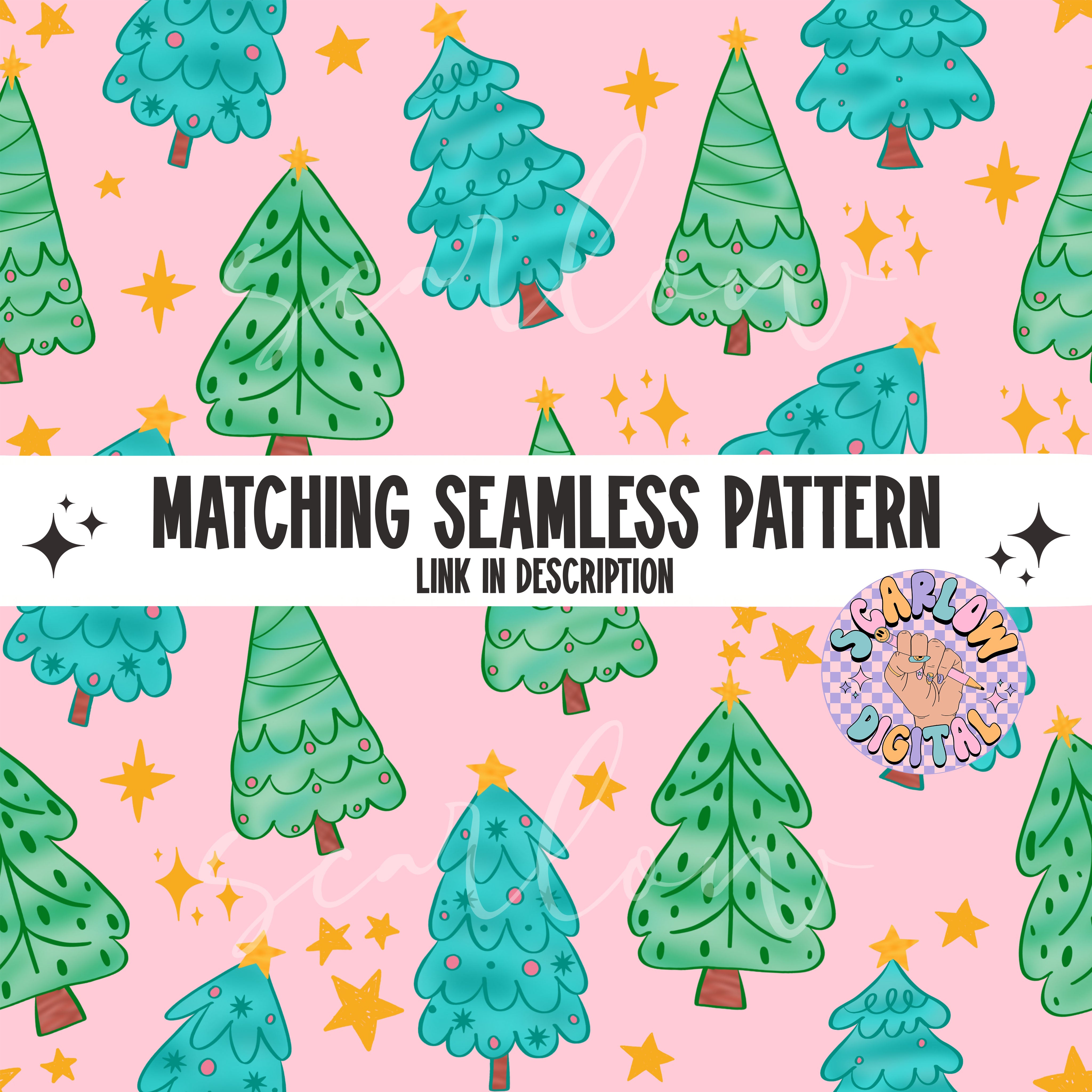 Christmas Trees PNG Digital Design 5