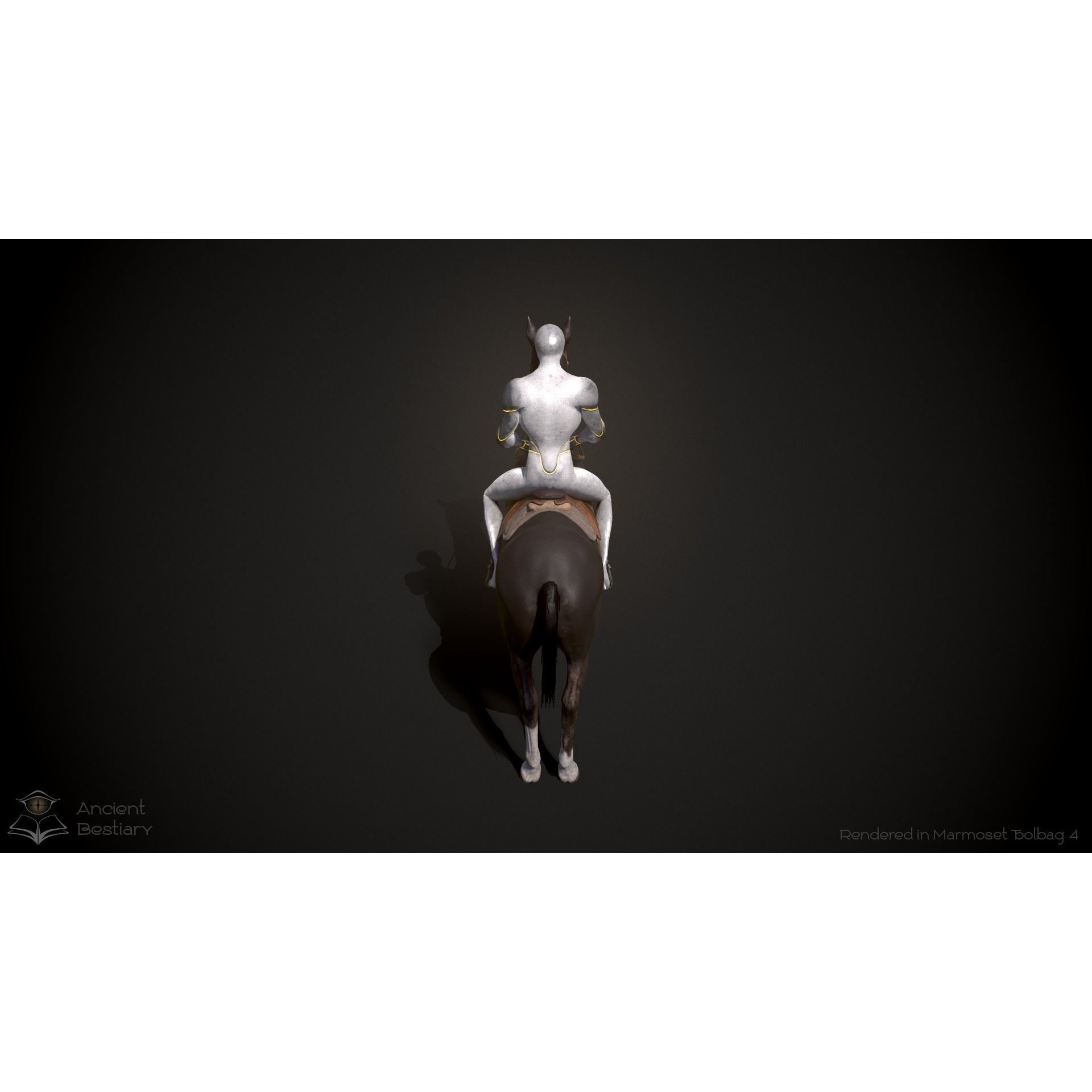 Classic Horse Animated Asset Low-poly 3D model 4