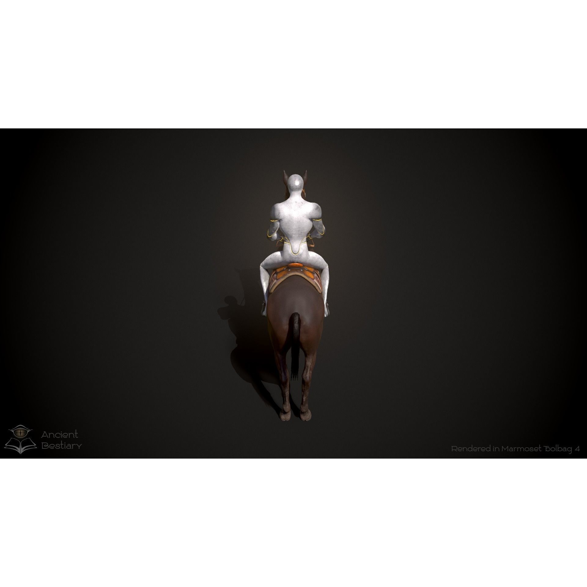 Classic Horse Animated Asset Low-poly 3D model 8