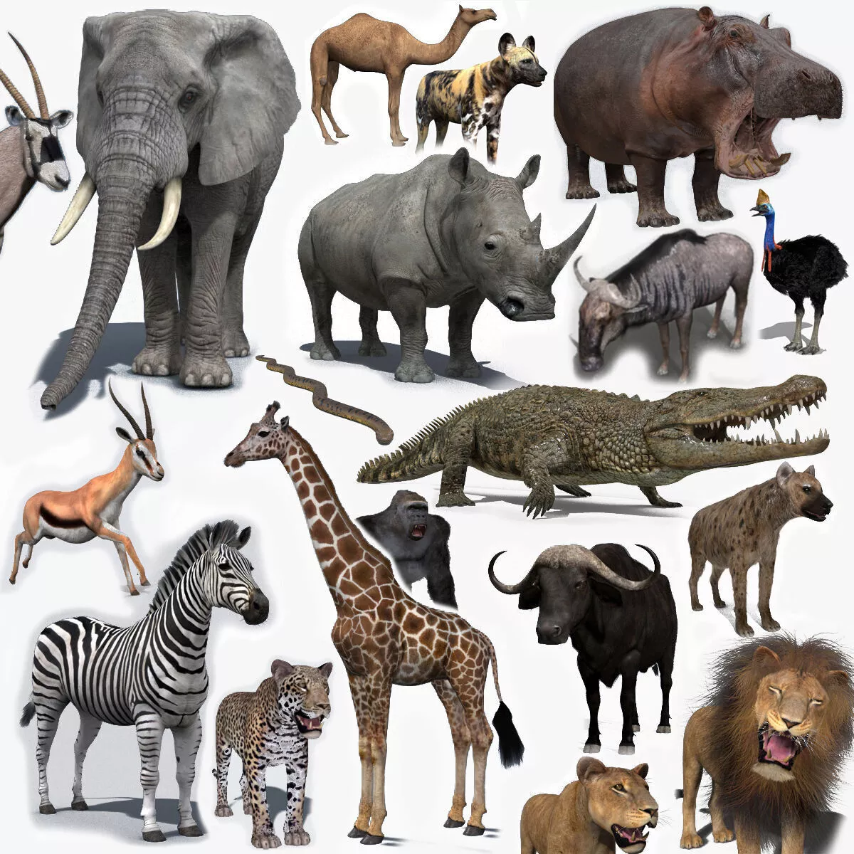 Colossal Animal Pack HD - Animated 3D model