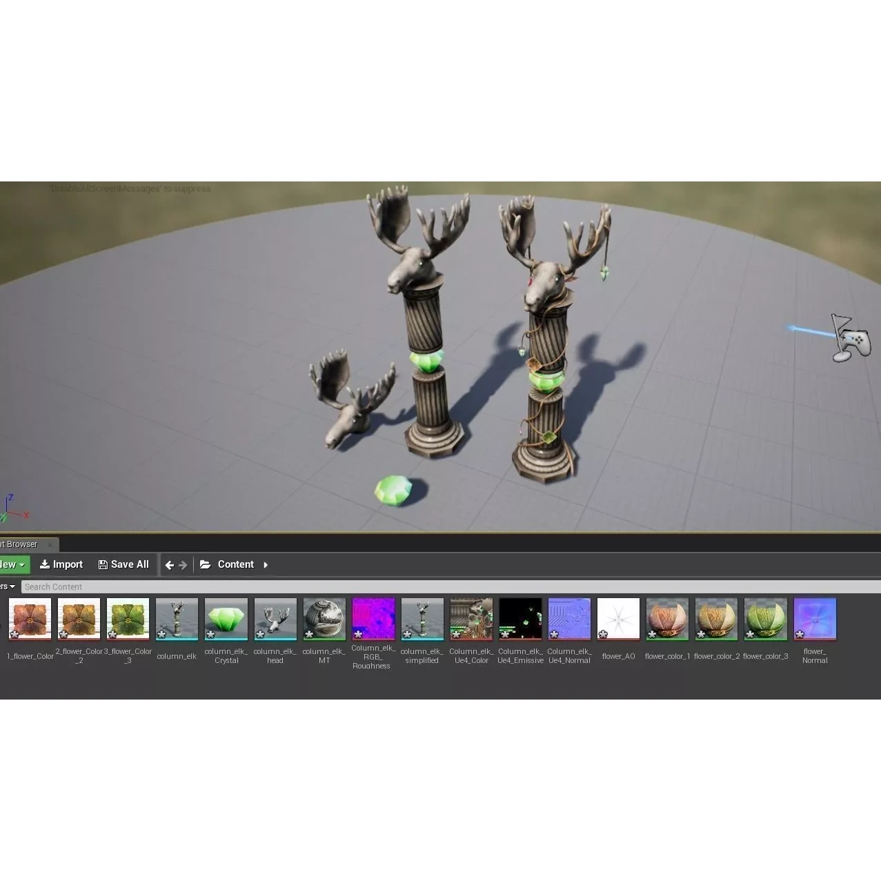 column elk Free low-poly 3D model 2