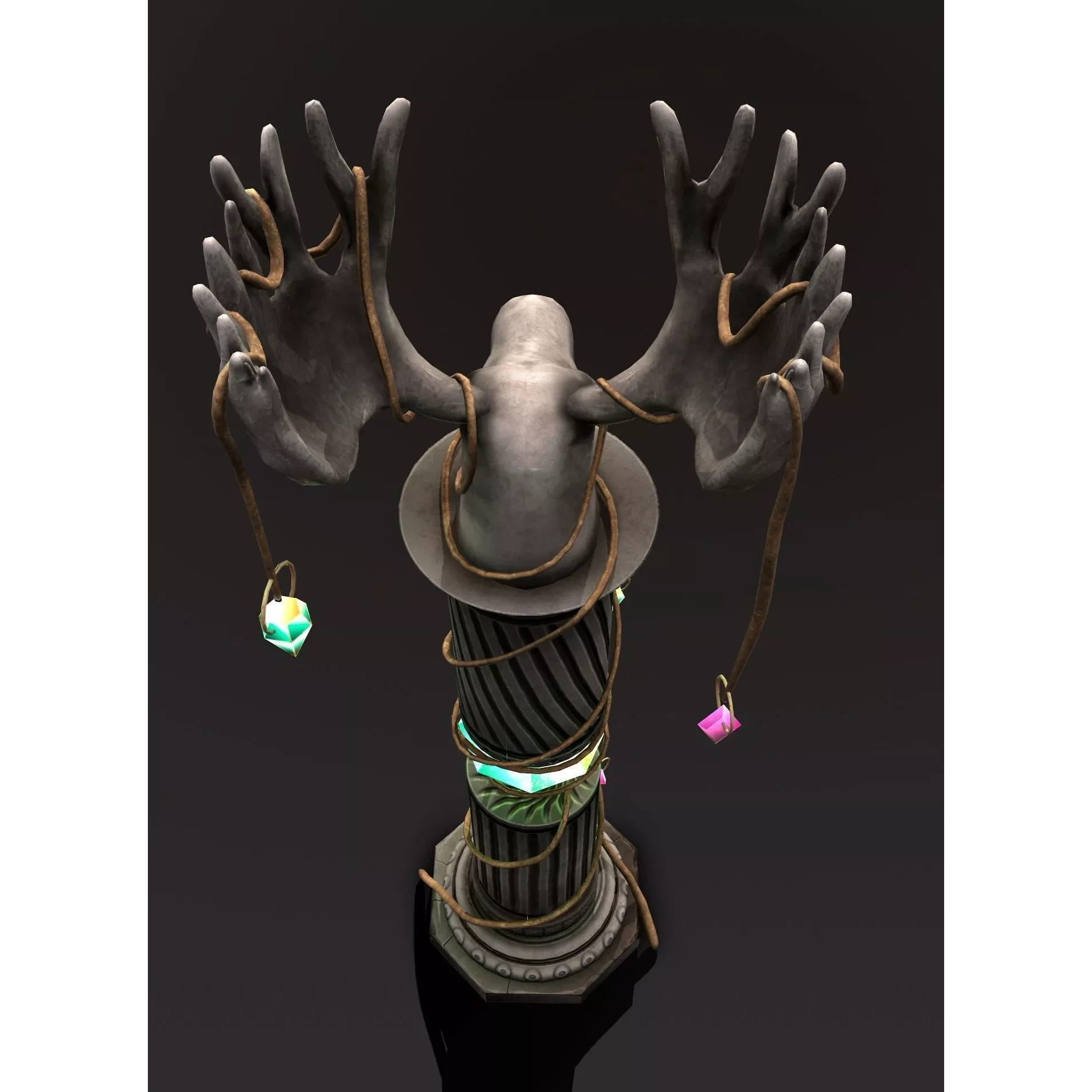 column elk Free low-poly 3D model 10