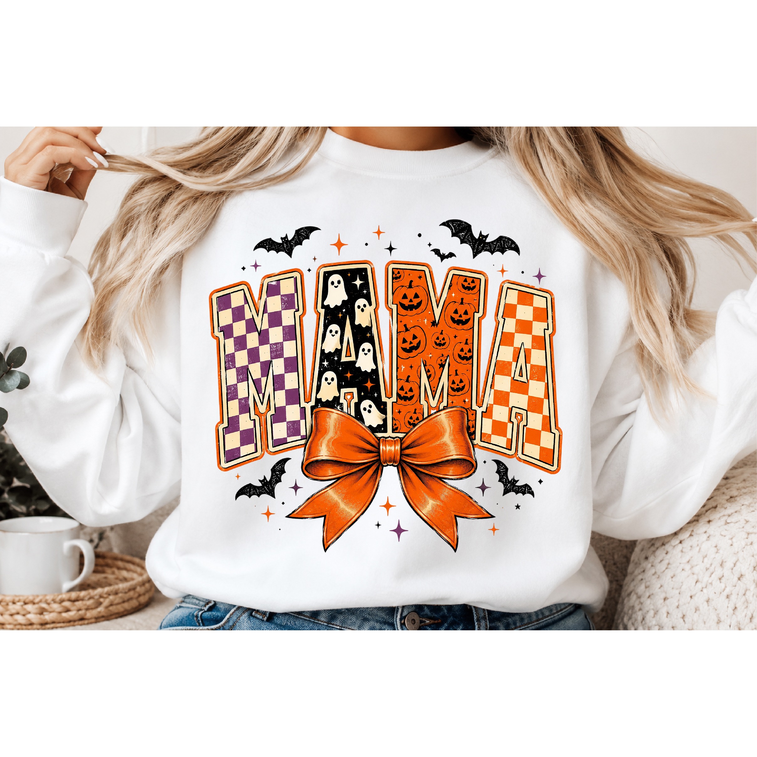 Coquette Halloween Mama Shirt Png 2