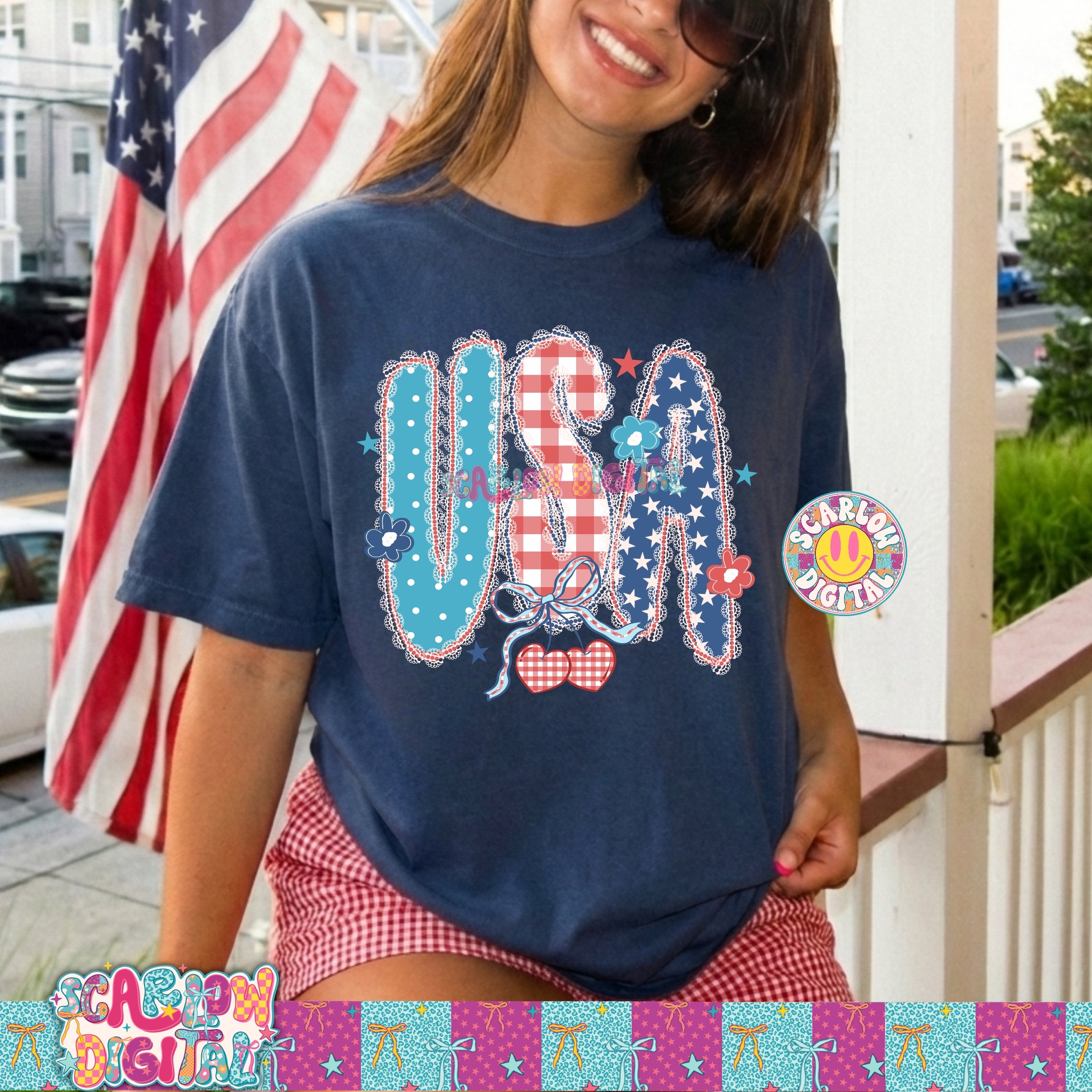 Coquette USA PNG Digital Design 2