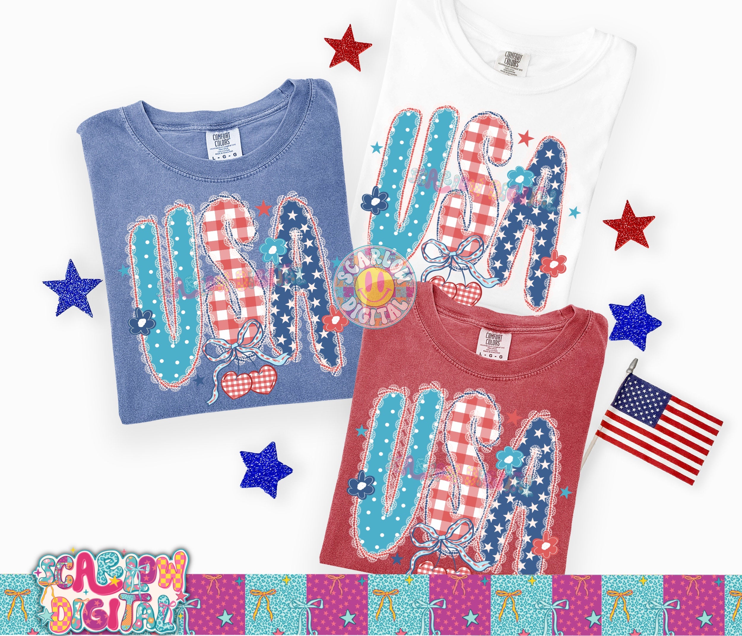 Coquette USA PNG Digital Design 4