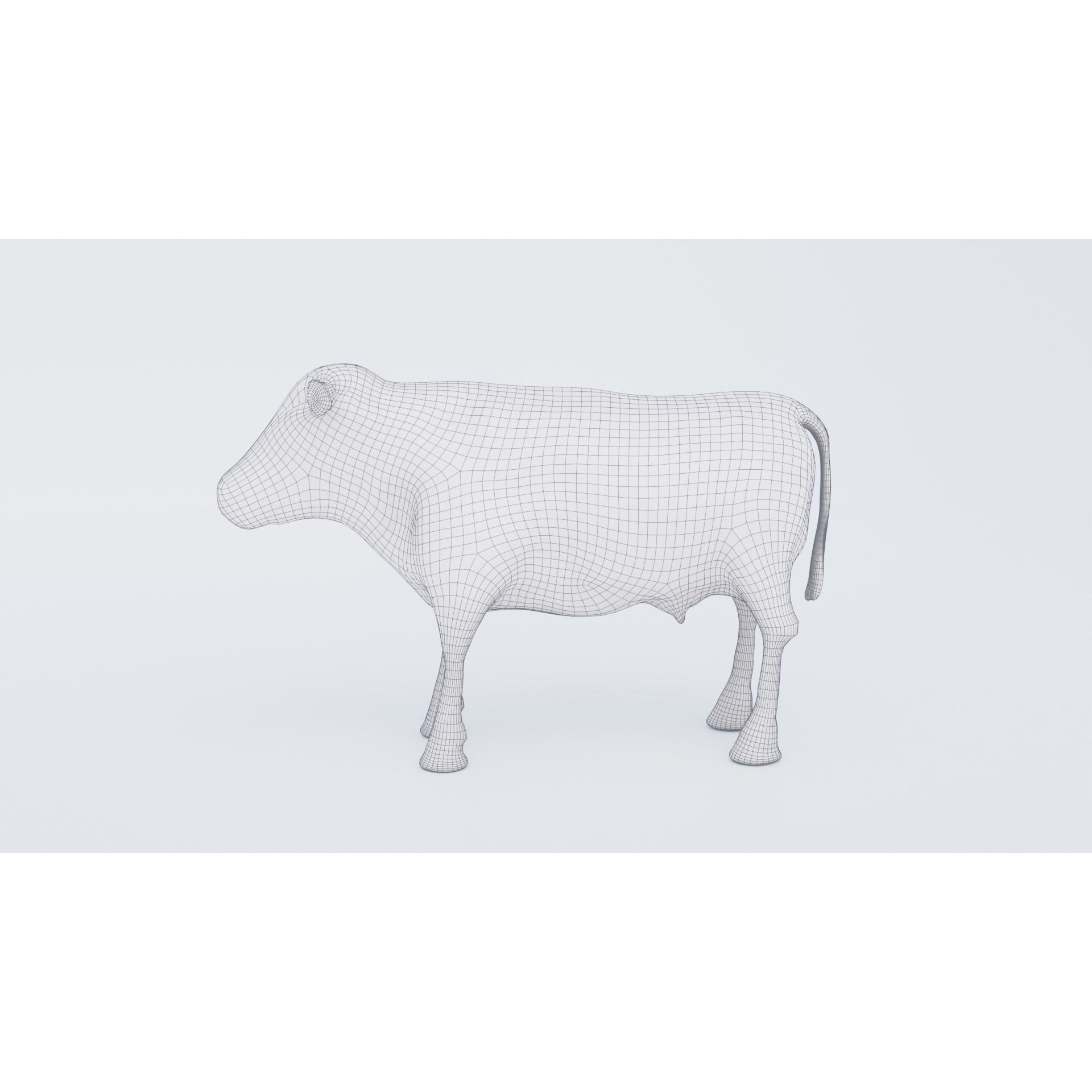Cow Animal Free 3D model 7