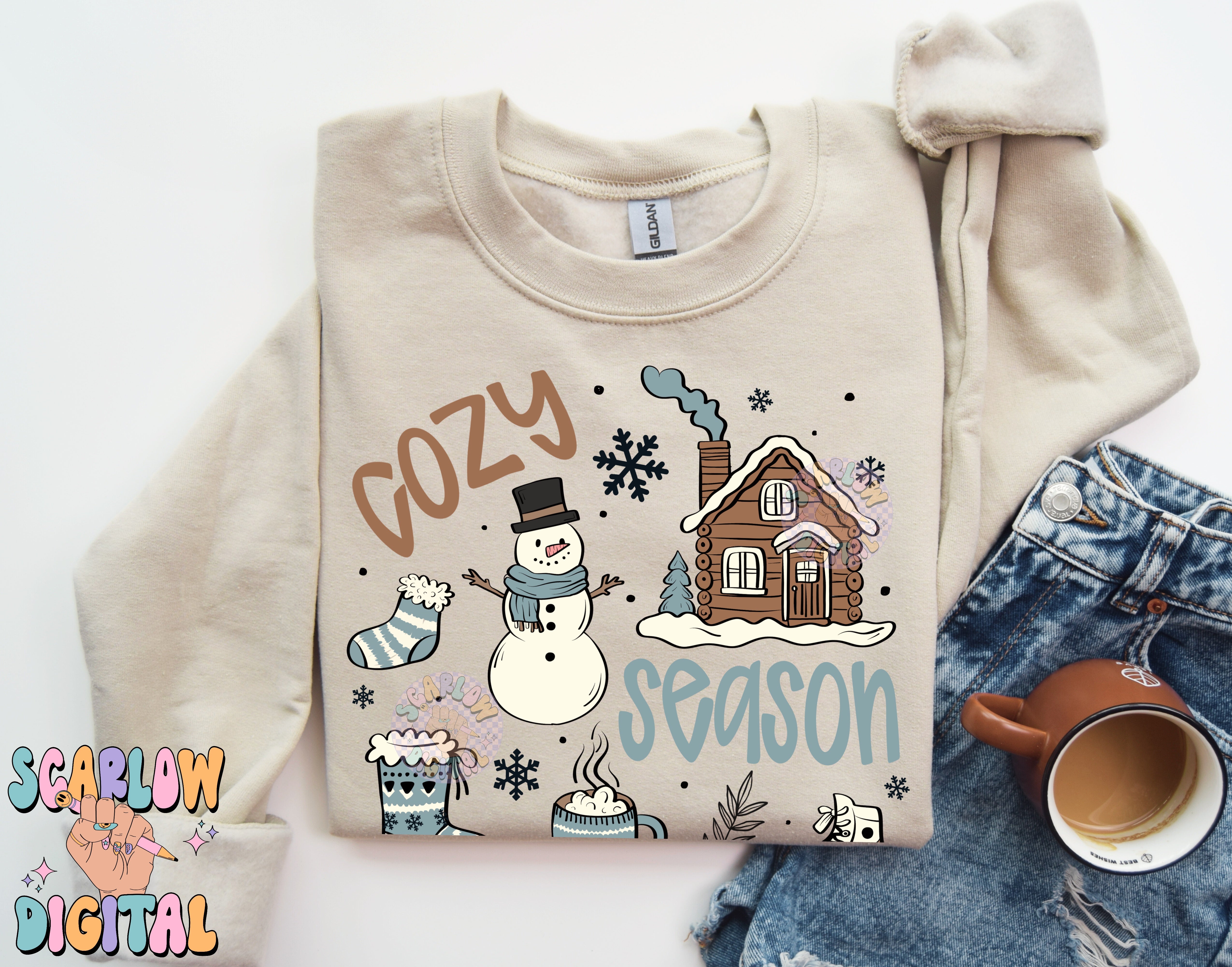Cozy Season PNG Digital Design 3