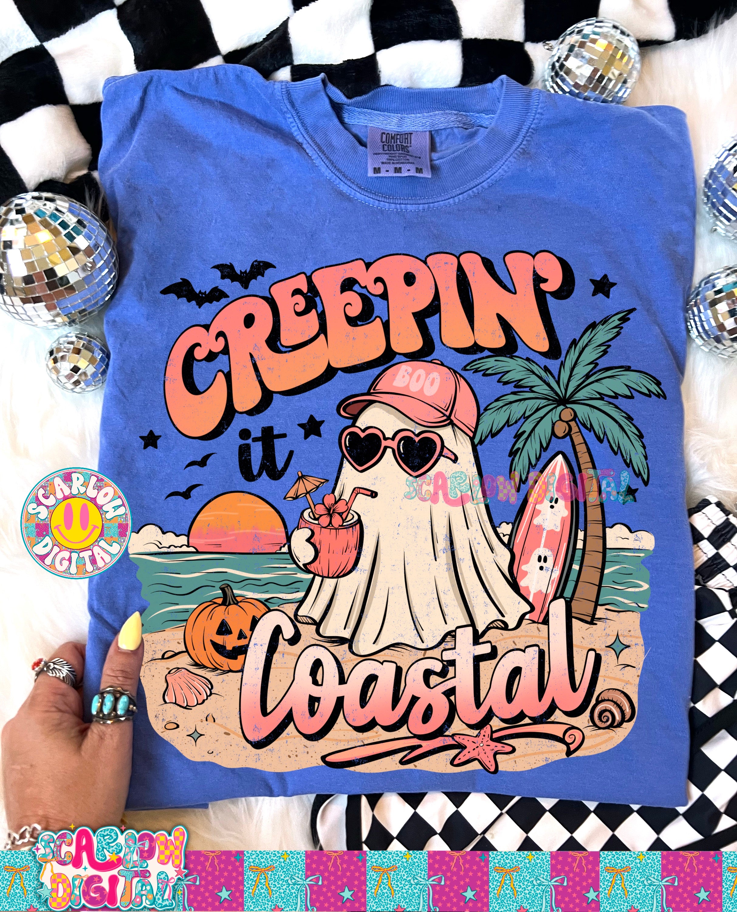 Creepin' it Coastal PNG Digital Design Summerween 3