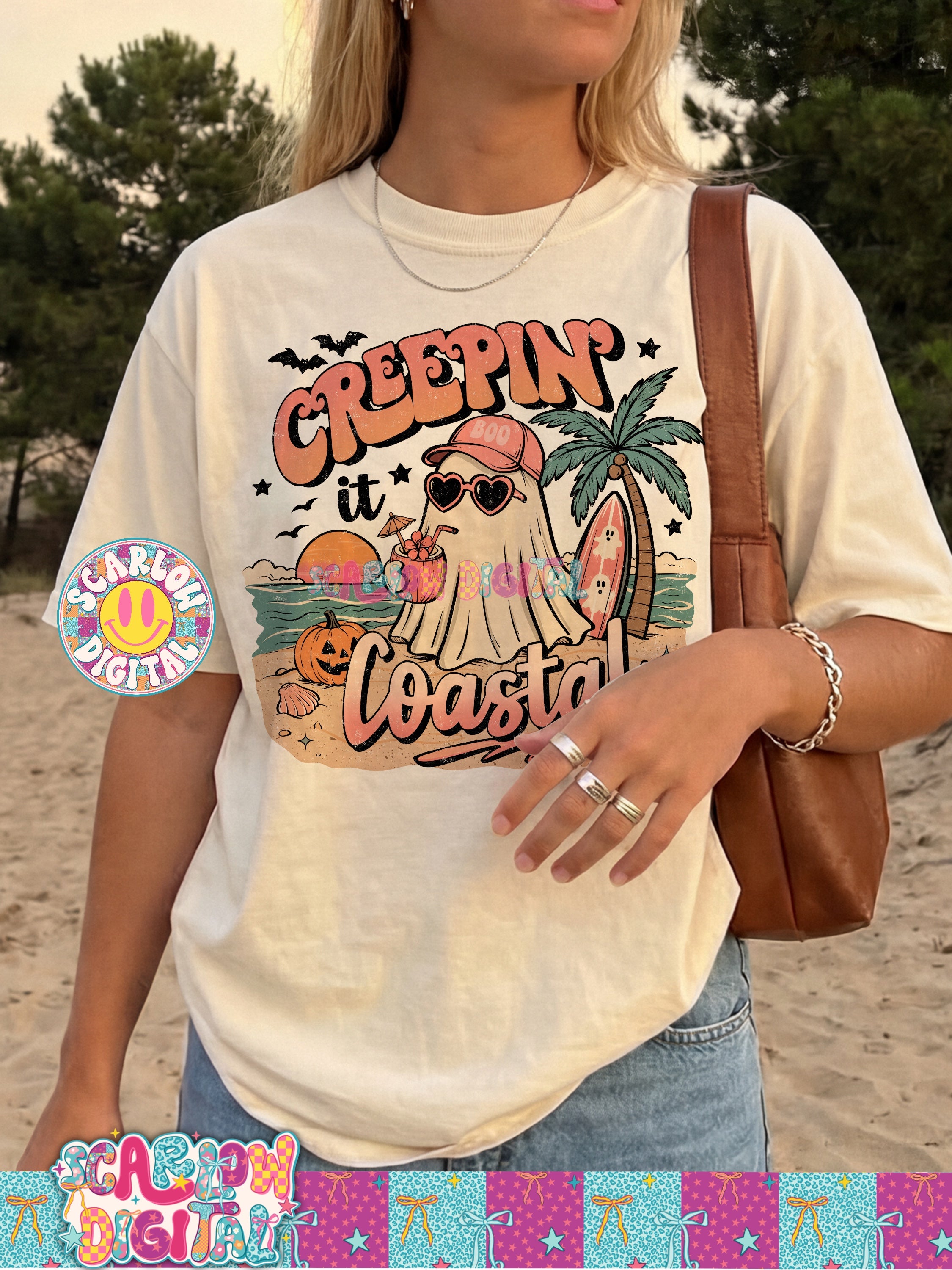 Creepin' it Coastal PNG Digital Design Summerween 4