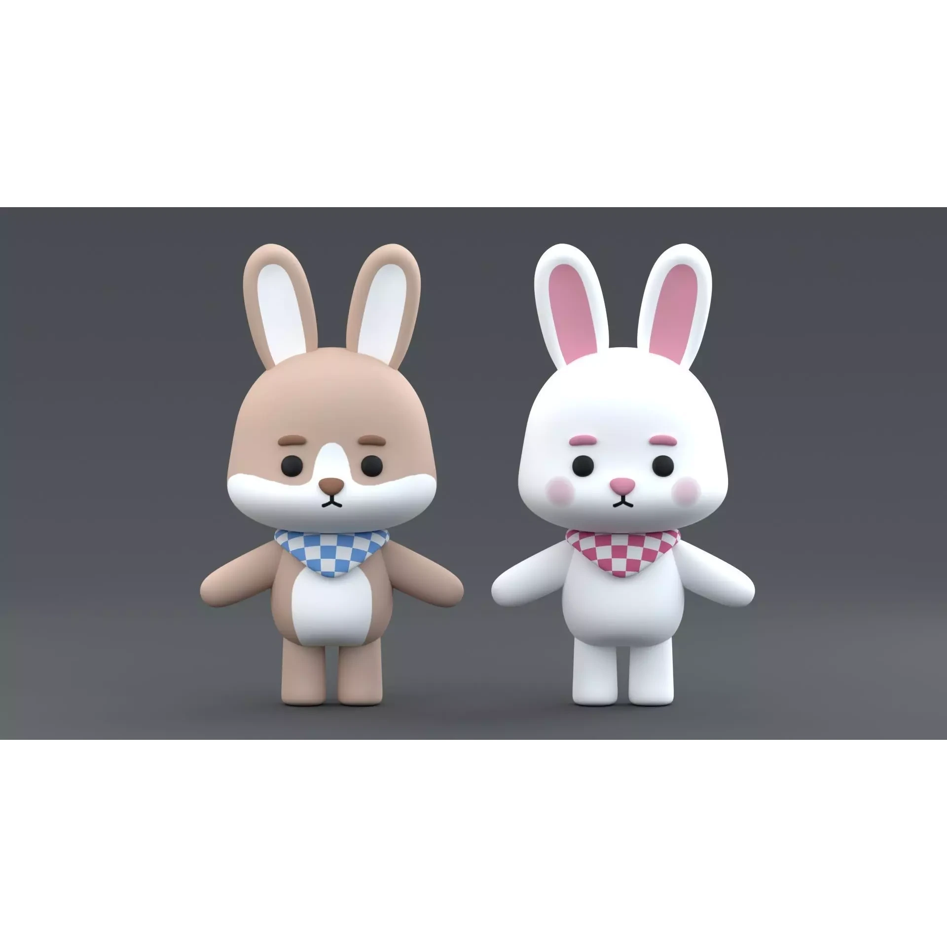 Cute Bunny Free 3D model