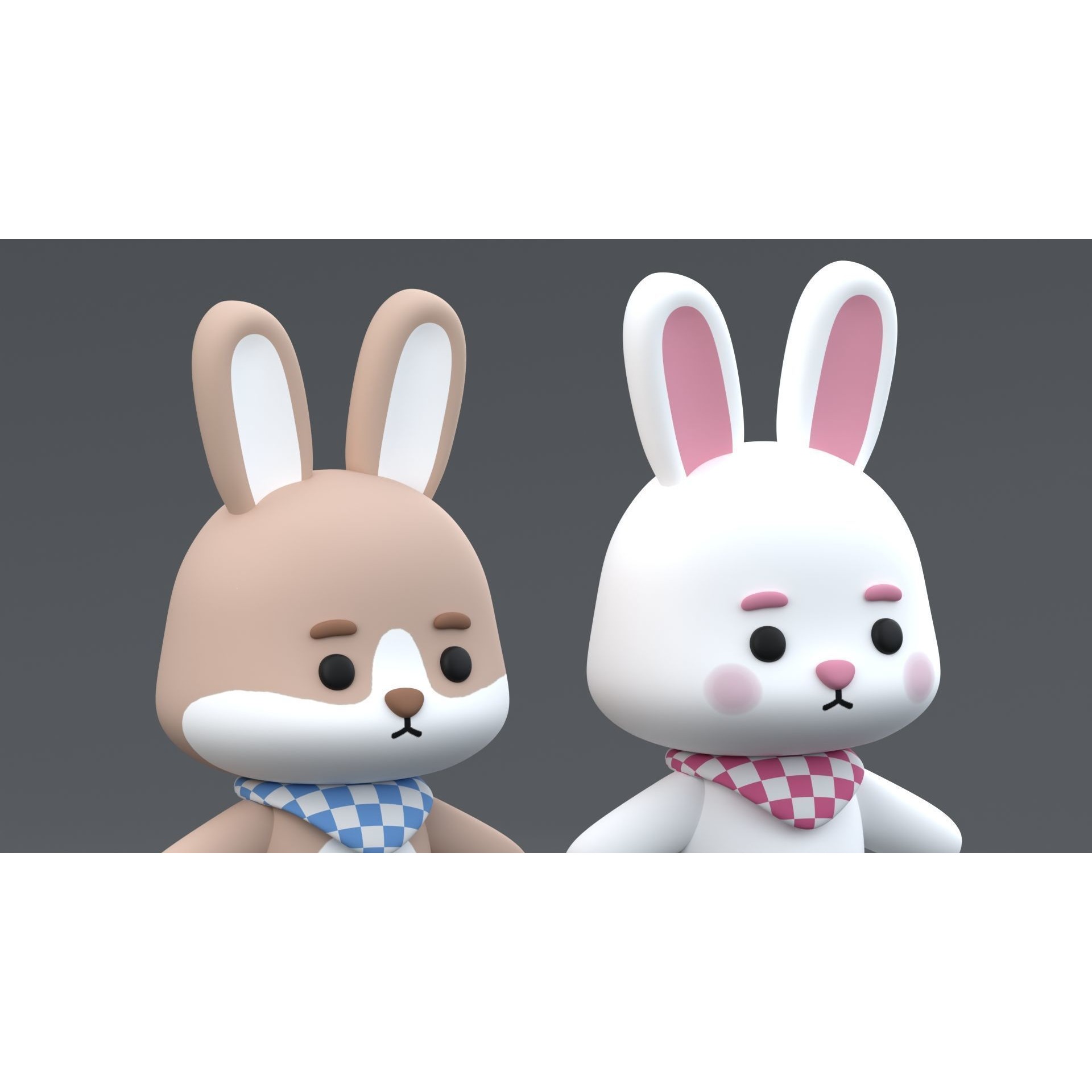 Cute Bunny Free 3D model 2