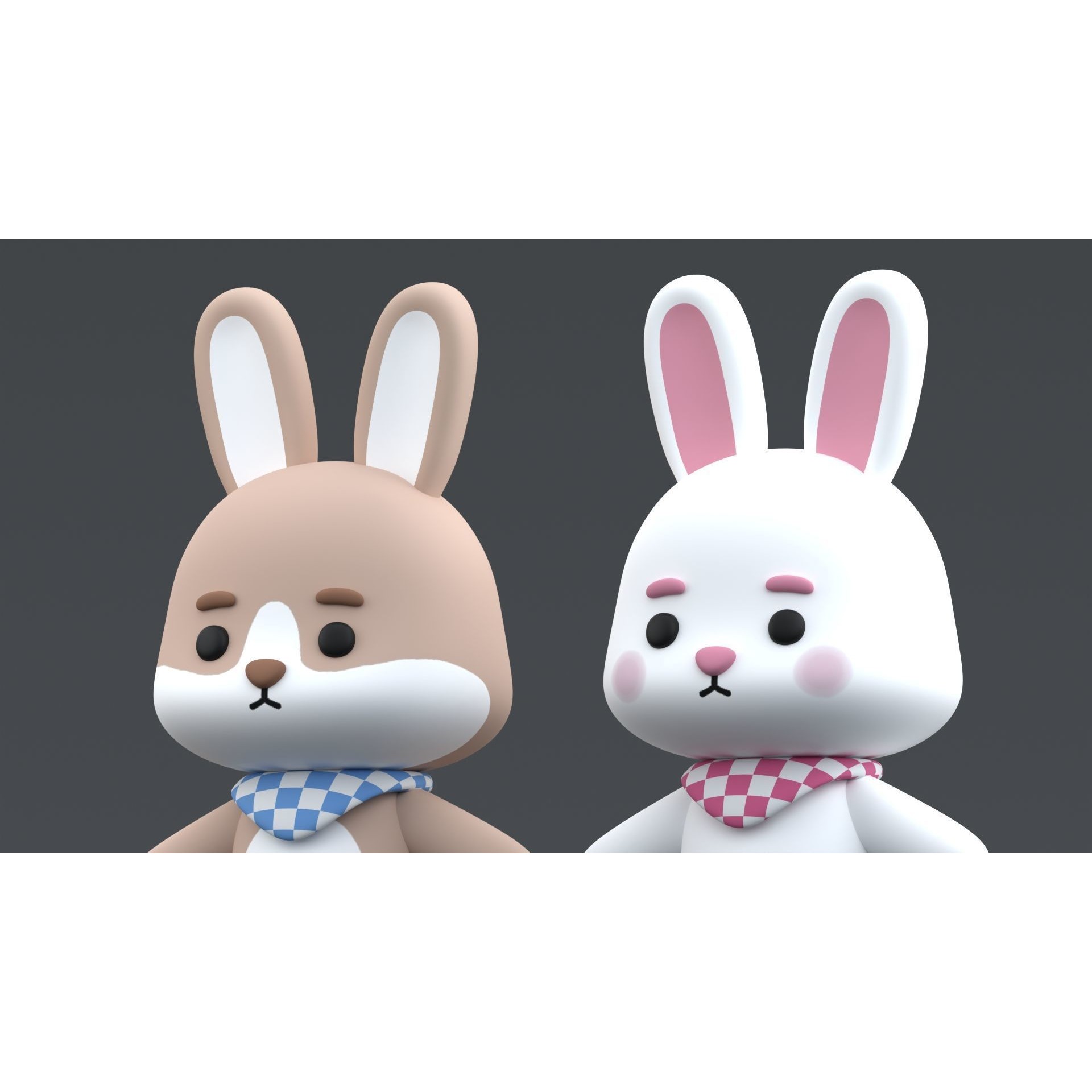 Cute Bunny Free 3D model 3