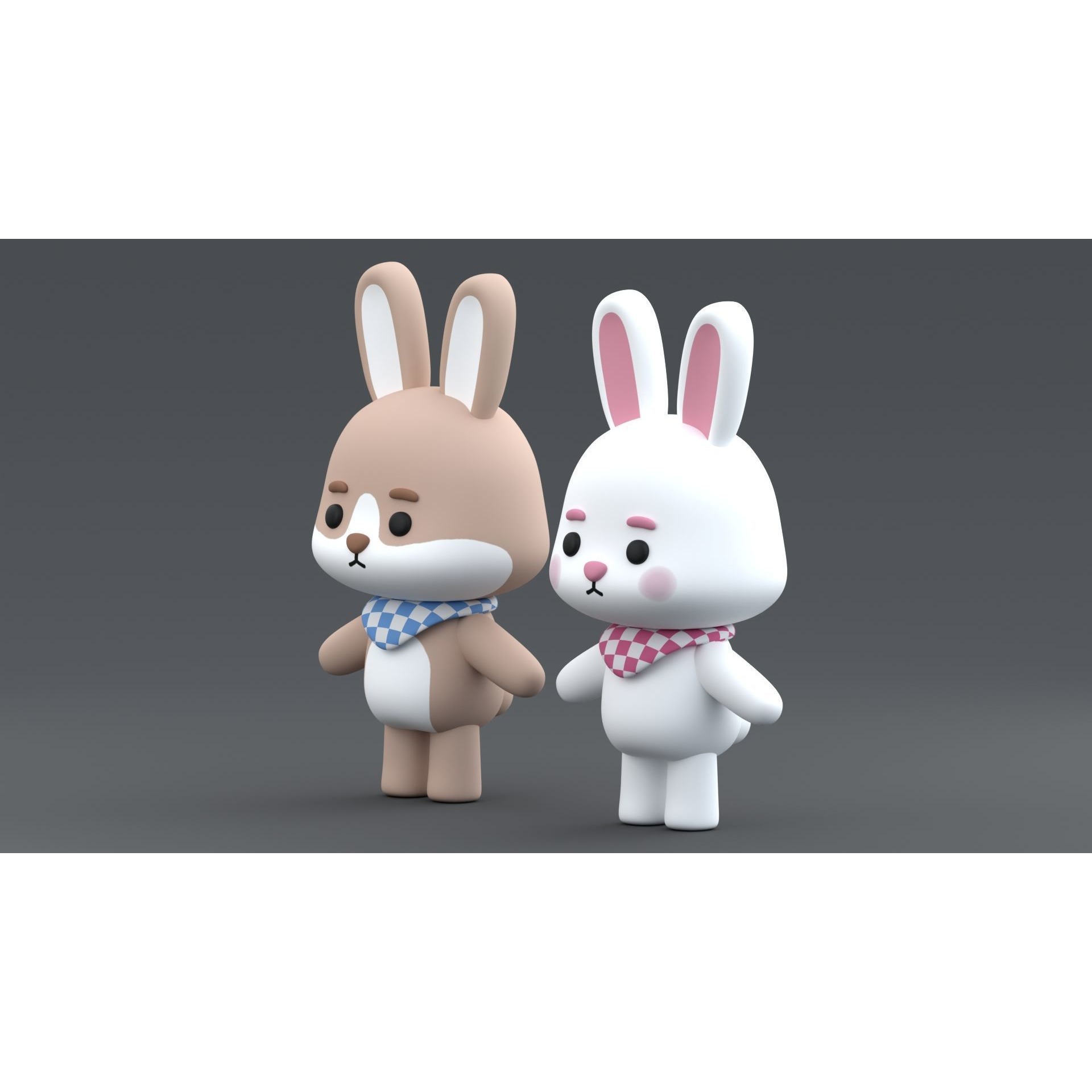 Cute Bunny Free 3D model 4