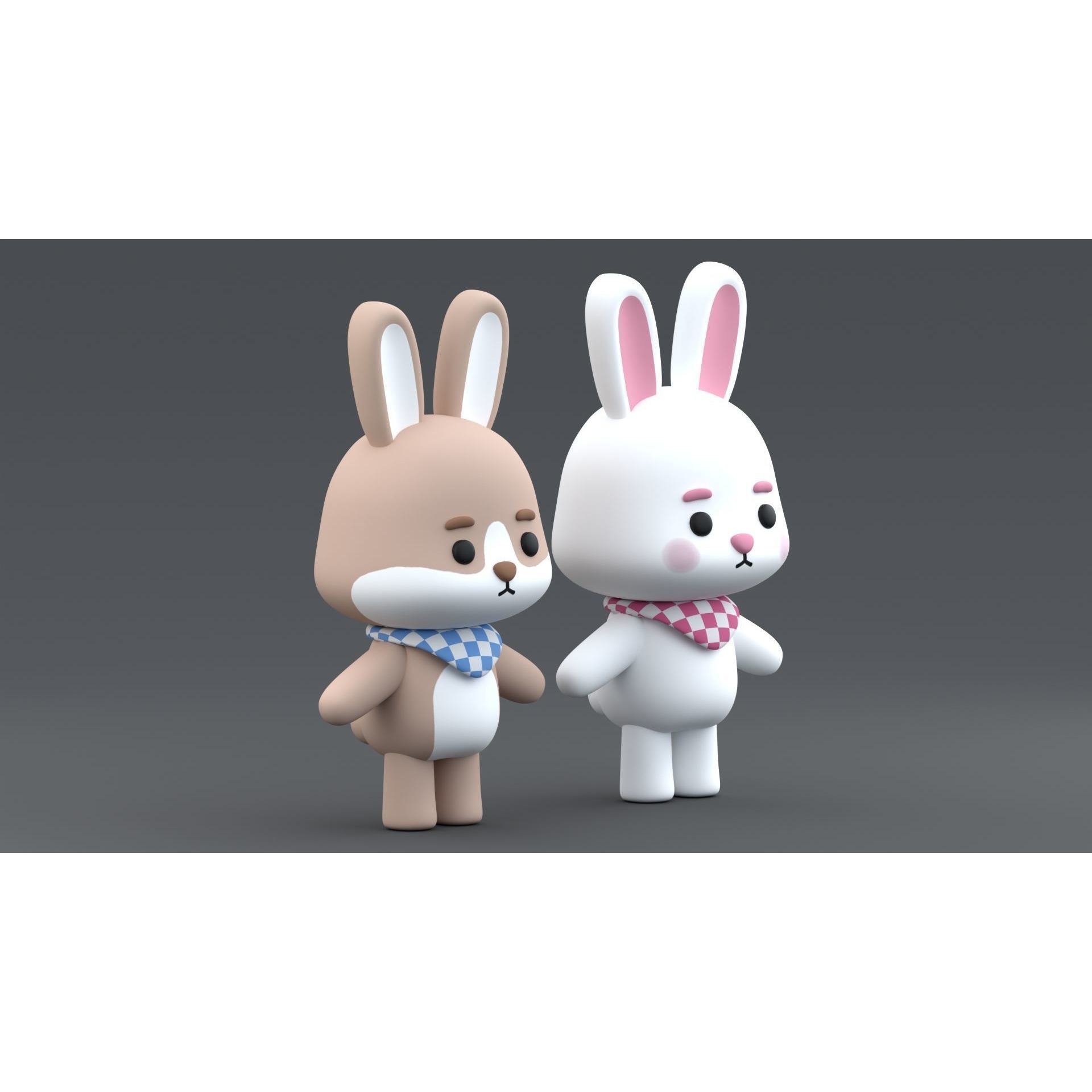 Cute Bunny Free 3D model 5
