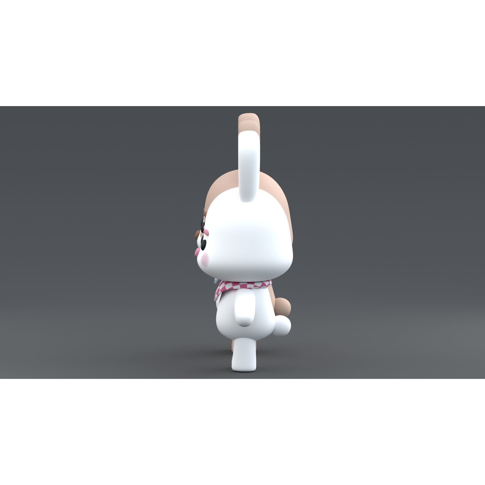 Cute Bunny Free 3D model 6
