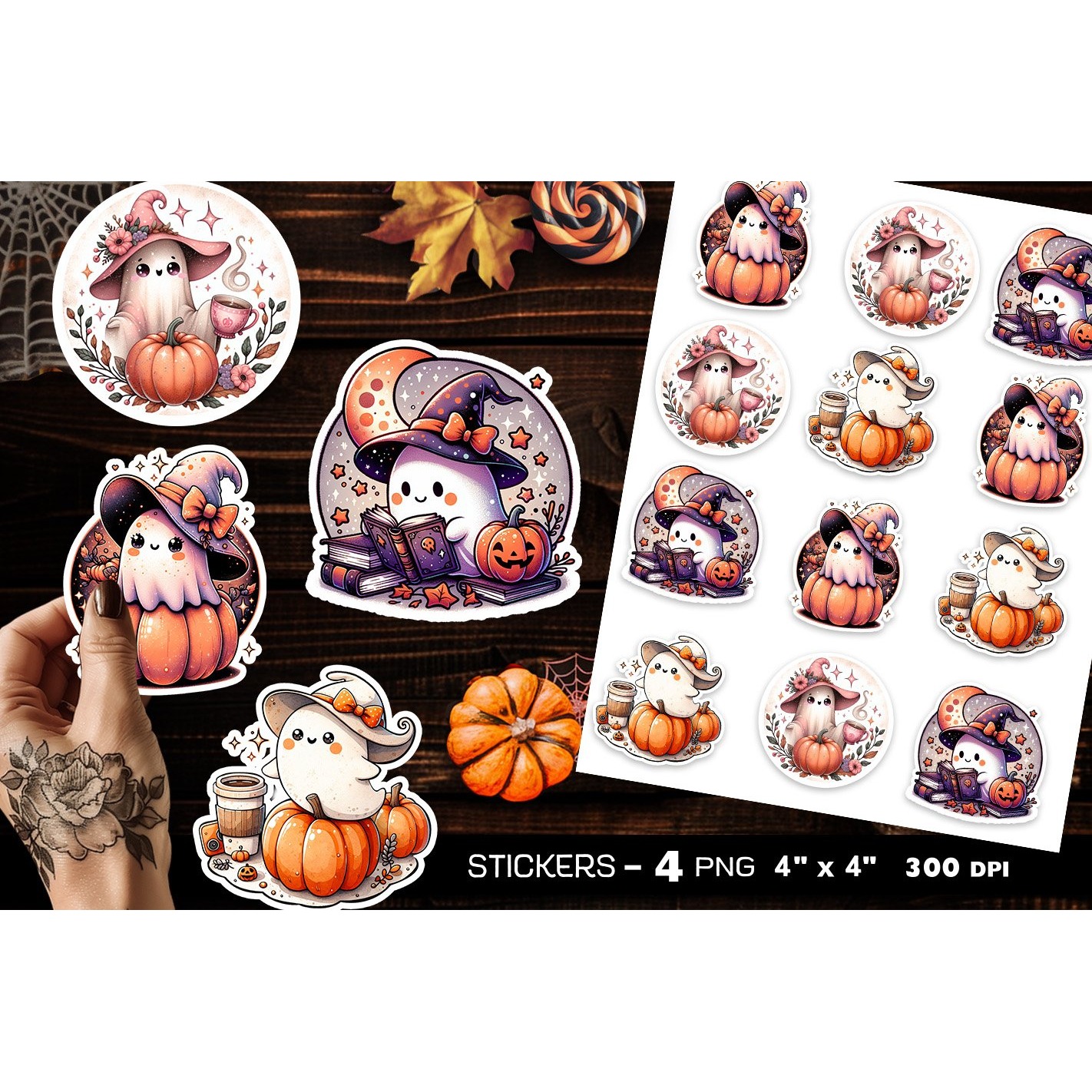 Cute ghosts stickers, Pink Halloween ghost, Sticker Printabl
