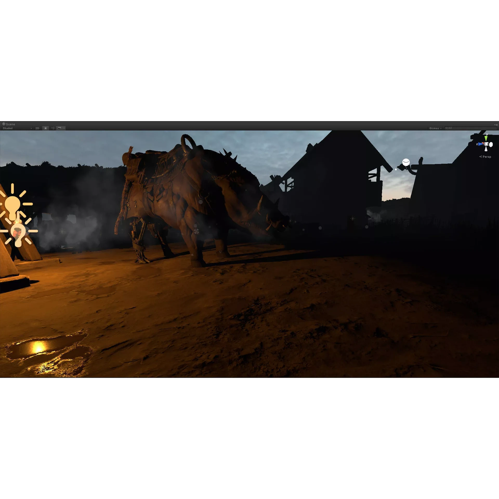 Cybernetic boar Low-poly 3D model 8