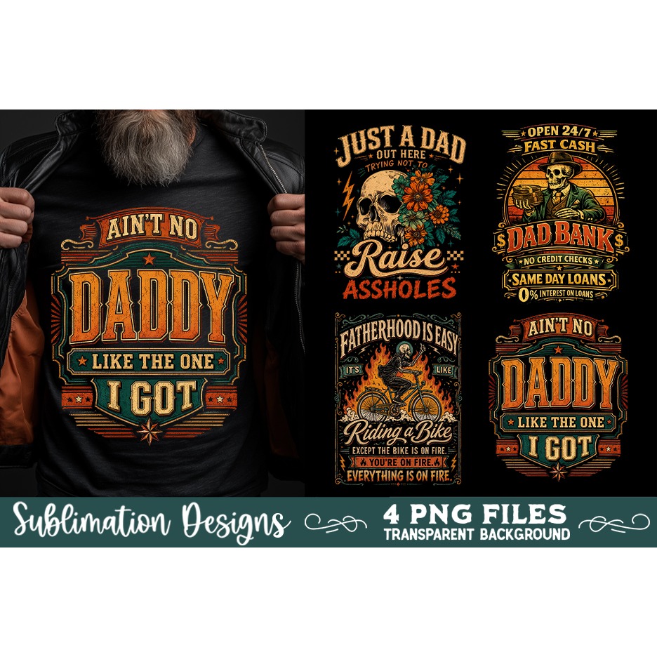 Dad sublimation PNG, Father 4 PNG, Father's day PNG 4