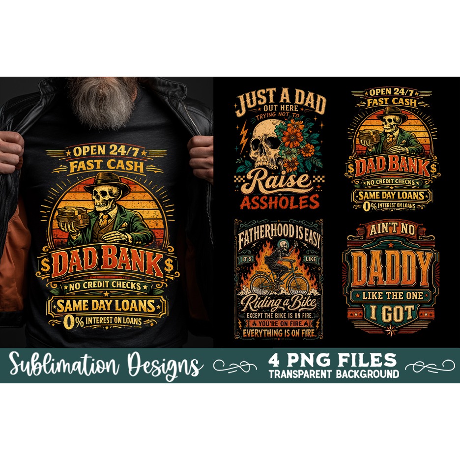 Dad sublimation PNG, Father 4 PNG, Father's day PNG 5