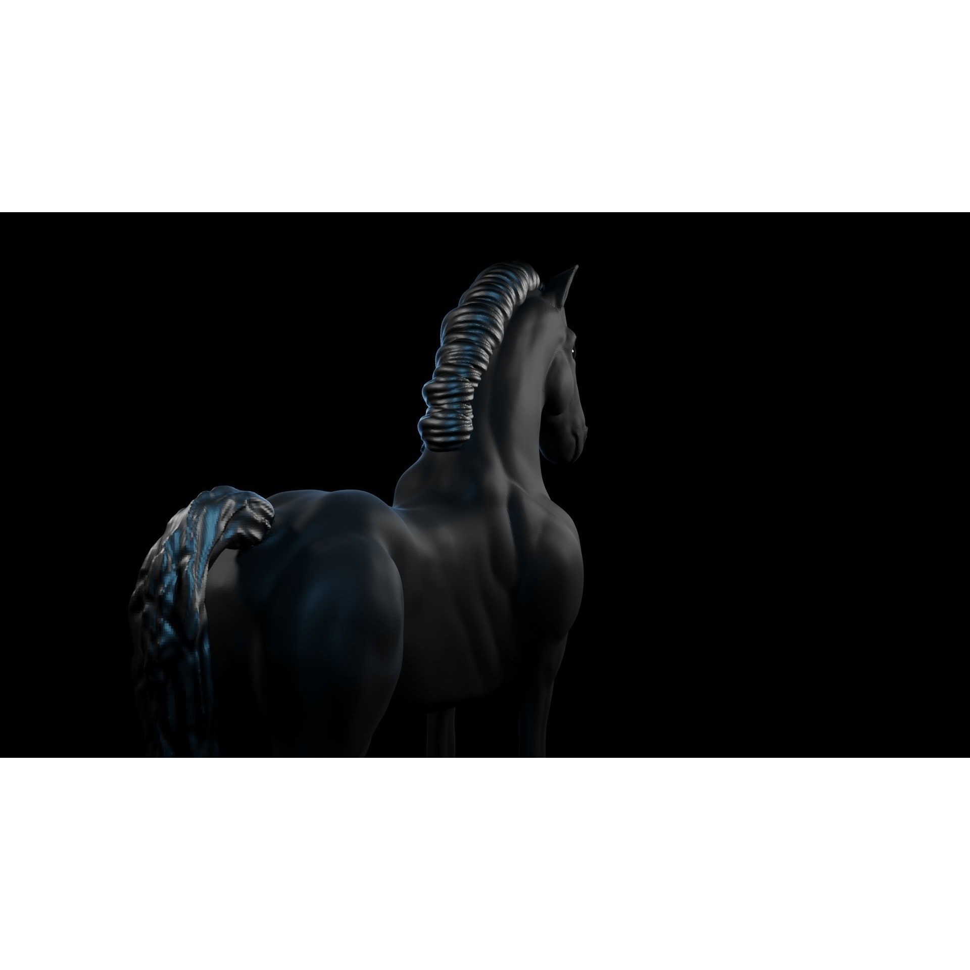 Dark Horse Free 3D model 2