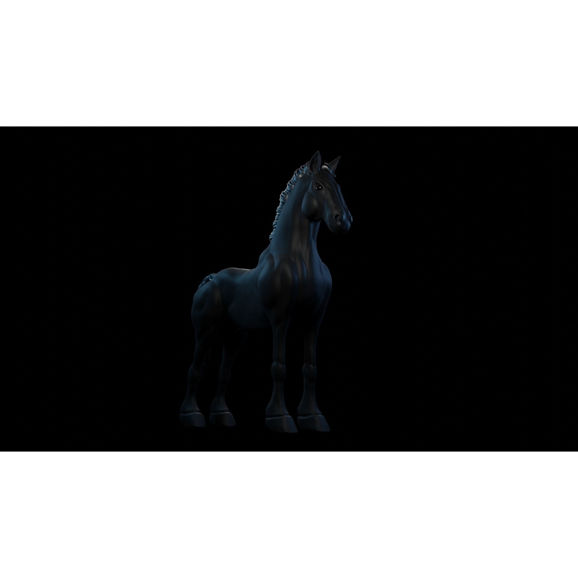 Dark Horse Free 3D model 4
