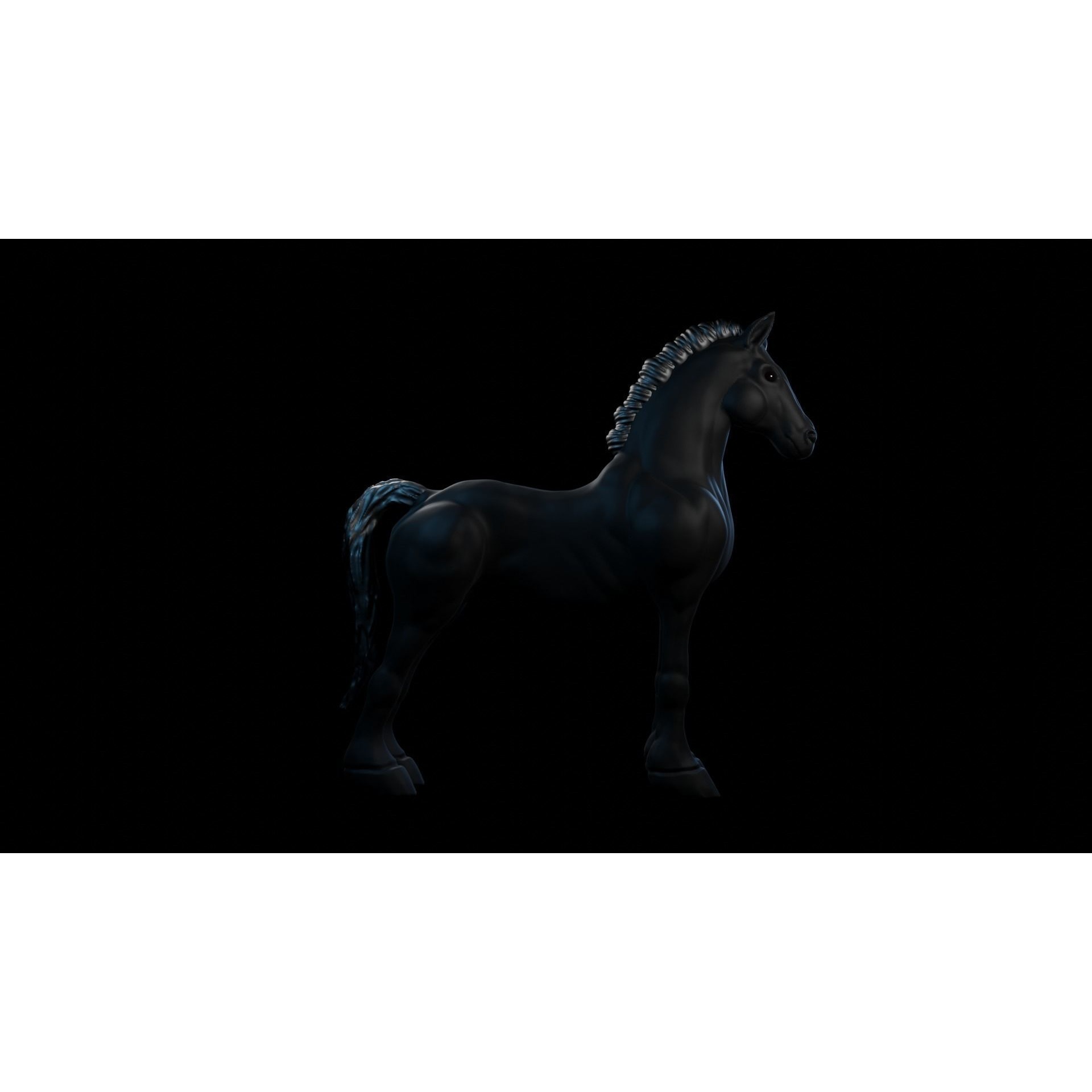 Dark Horse Free 3D model 5