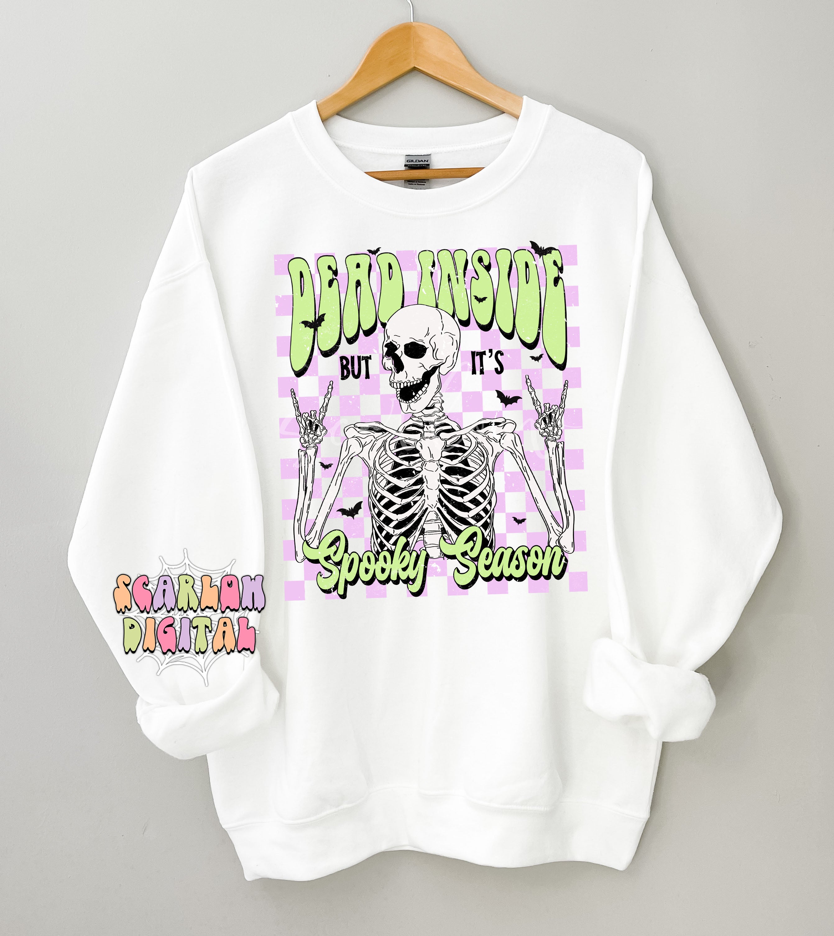 Dead Inside But It's Spooky Season PNG Digital Design 2