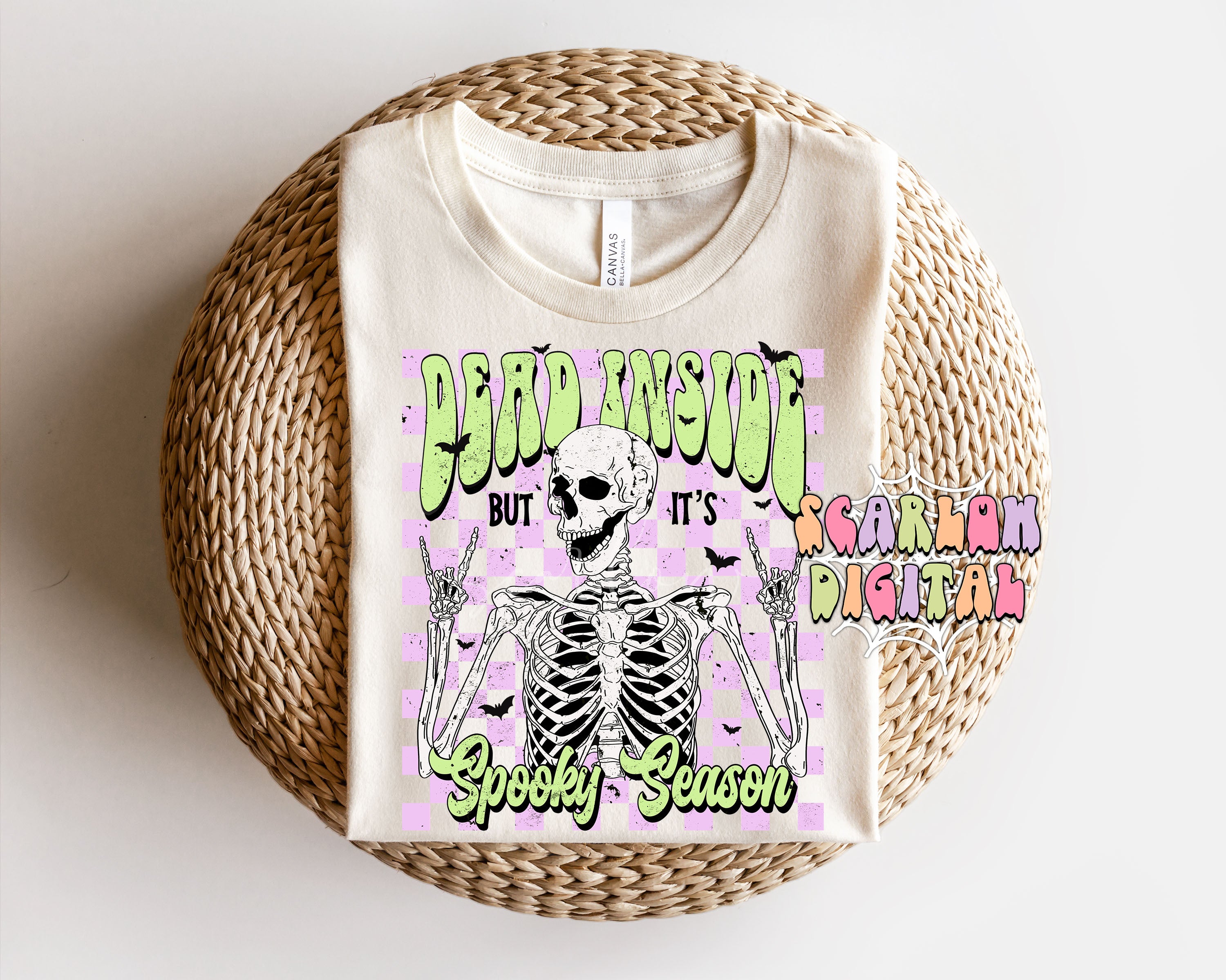 Dead Inside But It's Spooky Season PNG Digital Design 3