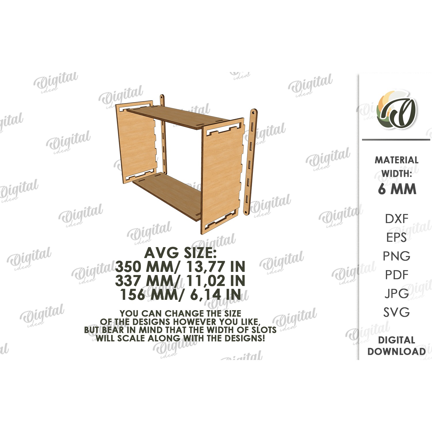 Decorative Wall Shelf Laser Cut. Display Shelf SVG (5) 2
