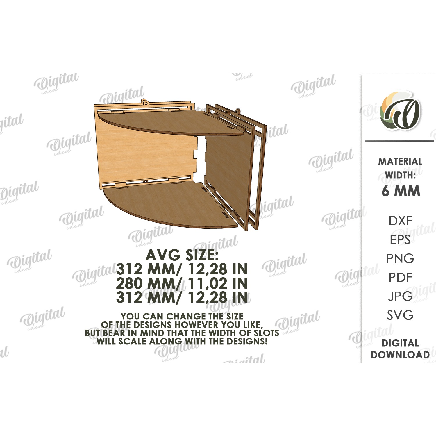Decorative Wall Shelf Laser Cut. Display Shelf SVG (9) 2