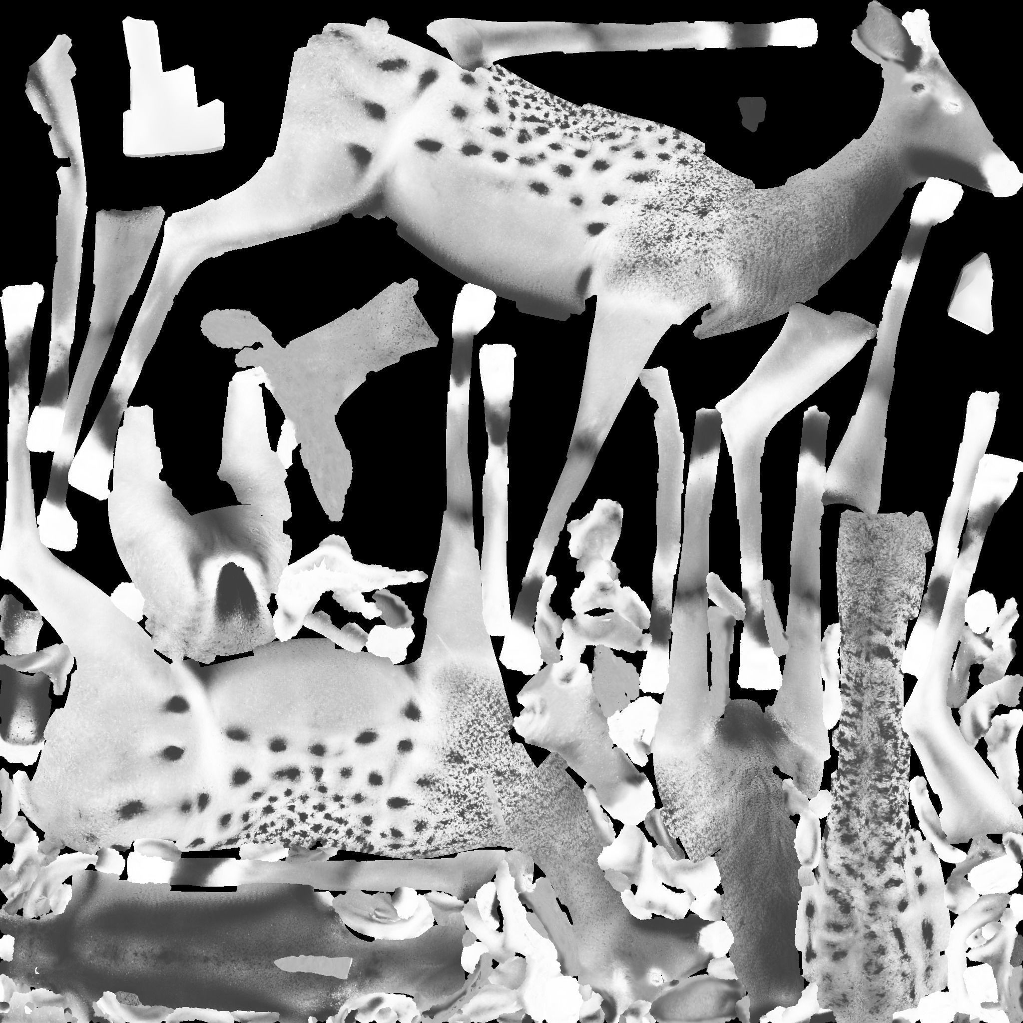 Deer Animal Free 3D model 10