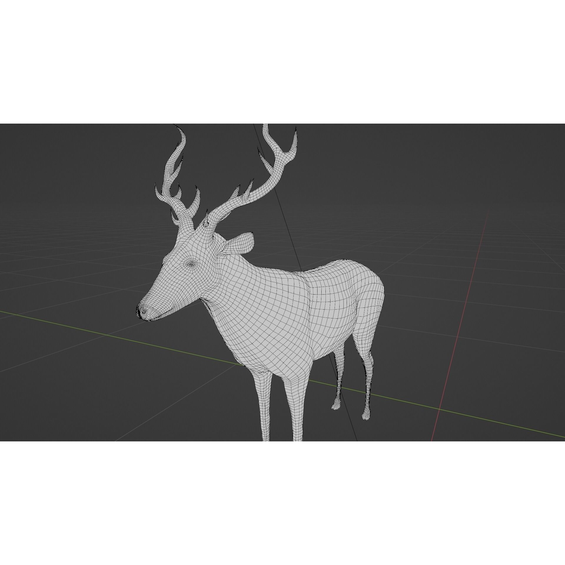 Deer - rigged - painted Free 3D model 6