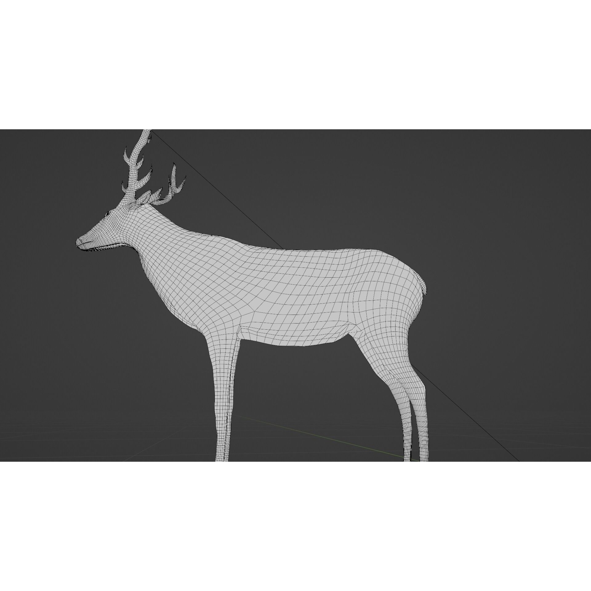 Deer - rigged - painted Free 3D model 8