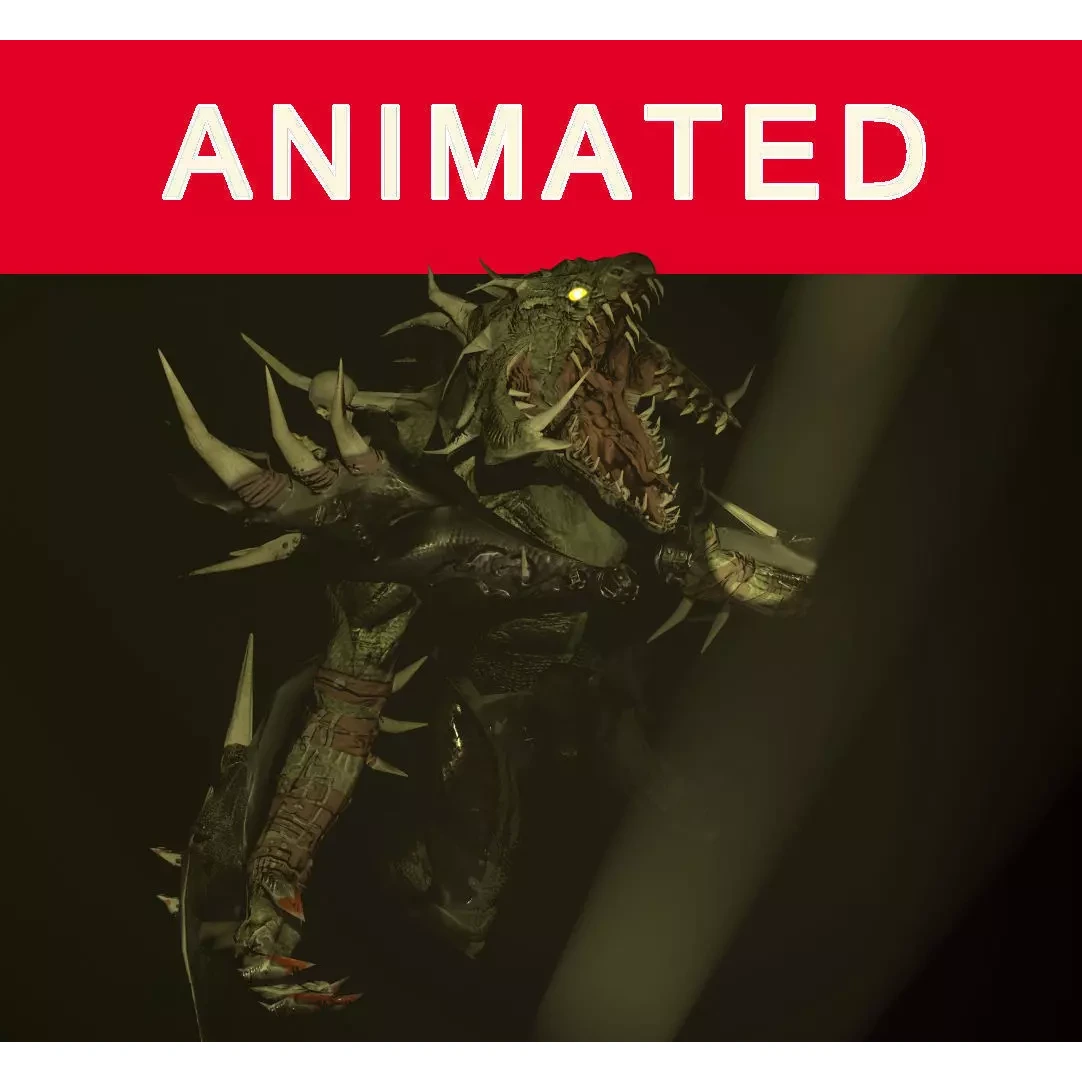 Demon dragon Free low-poly 3D model