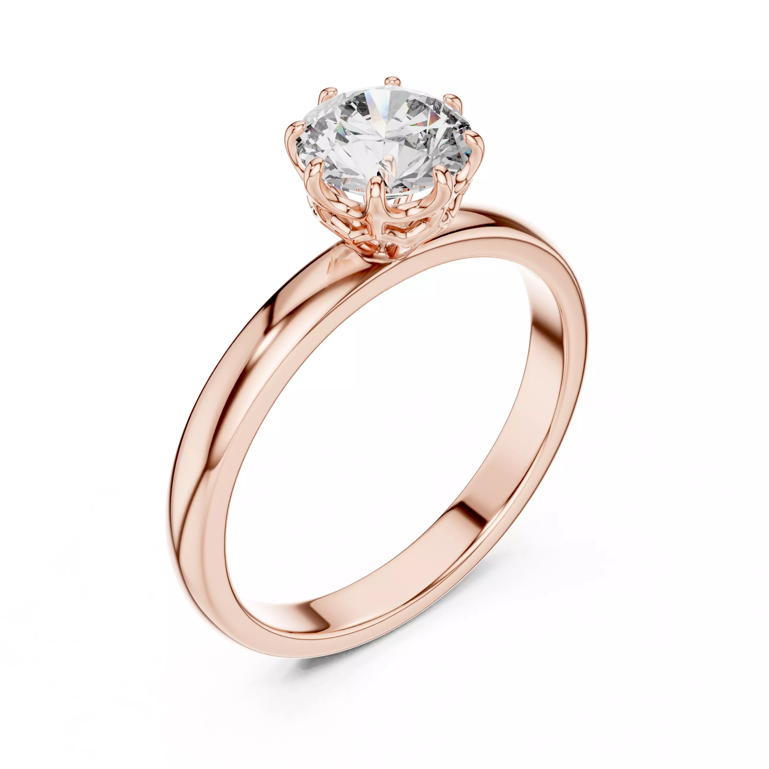 Diamond Rings CAD Models STL 3DM Ready for Printing 3D print model 6