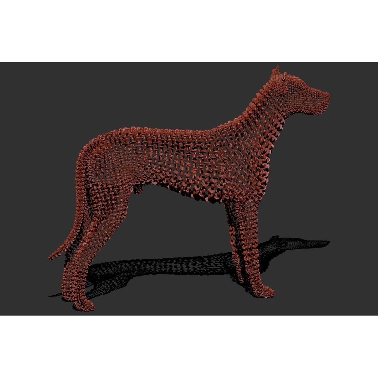 DOG WIREFRAME Free 3D model 3