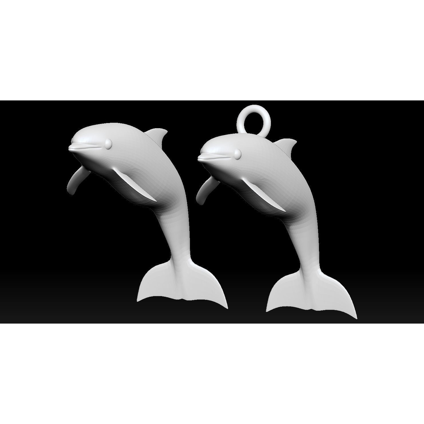 Dolphin keychain - Dolphin 3D print model Free 3D print model 10
