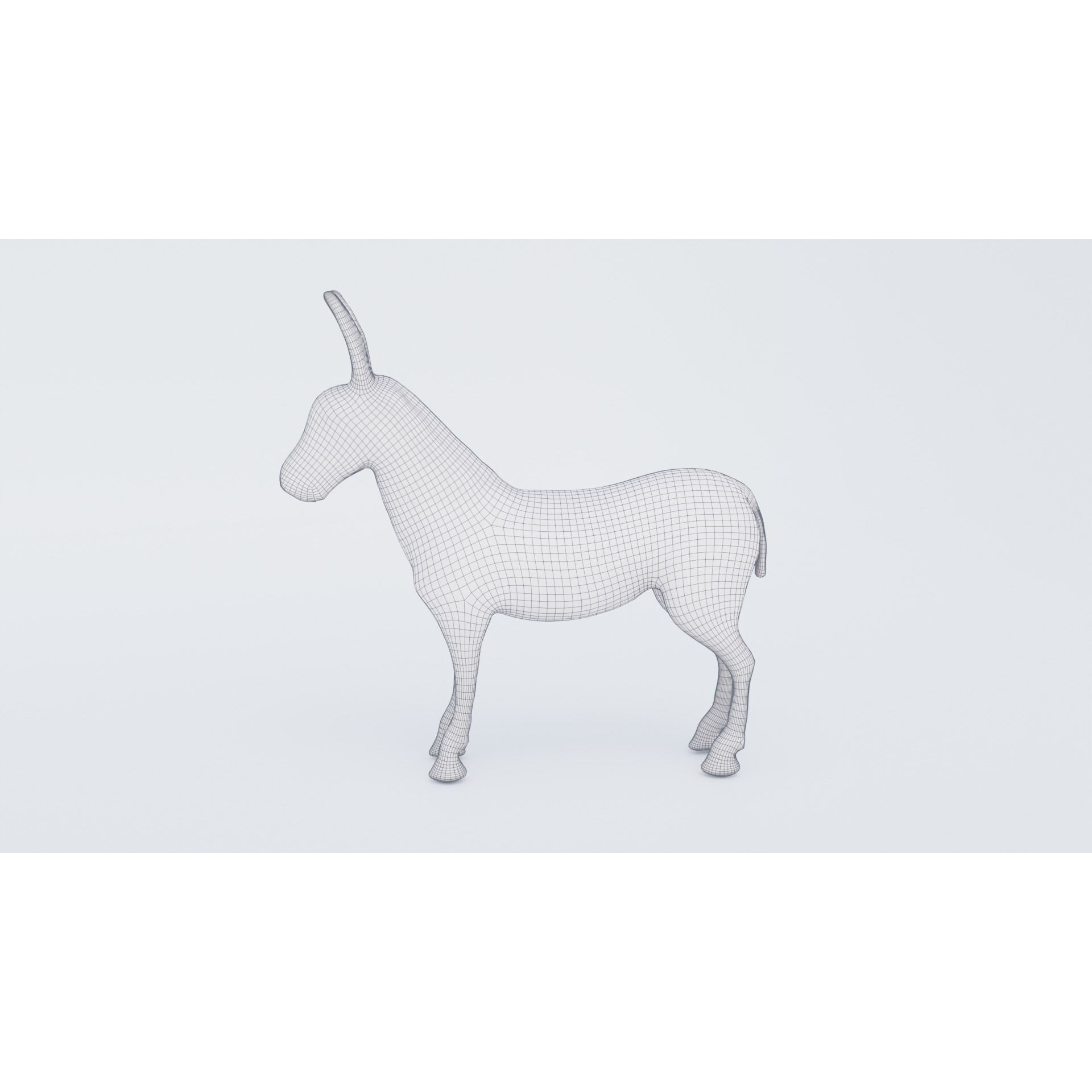 Donkey Free 3D model 7