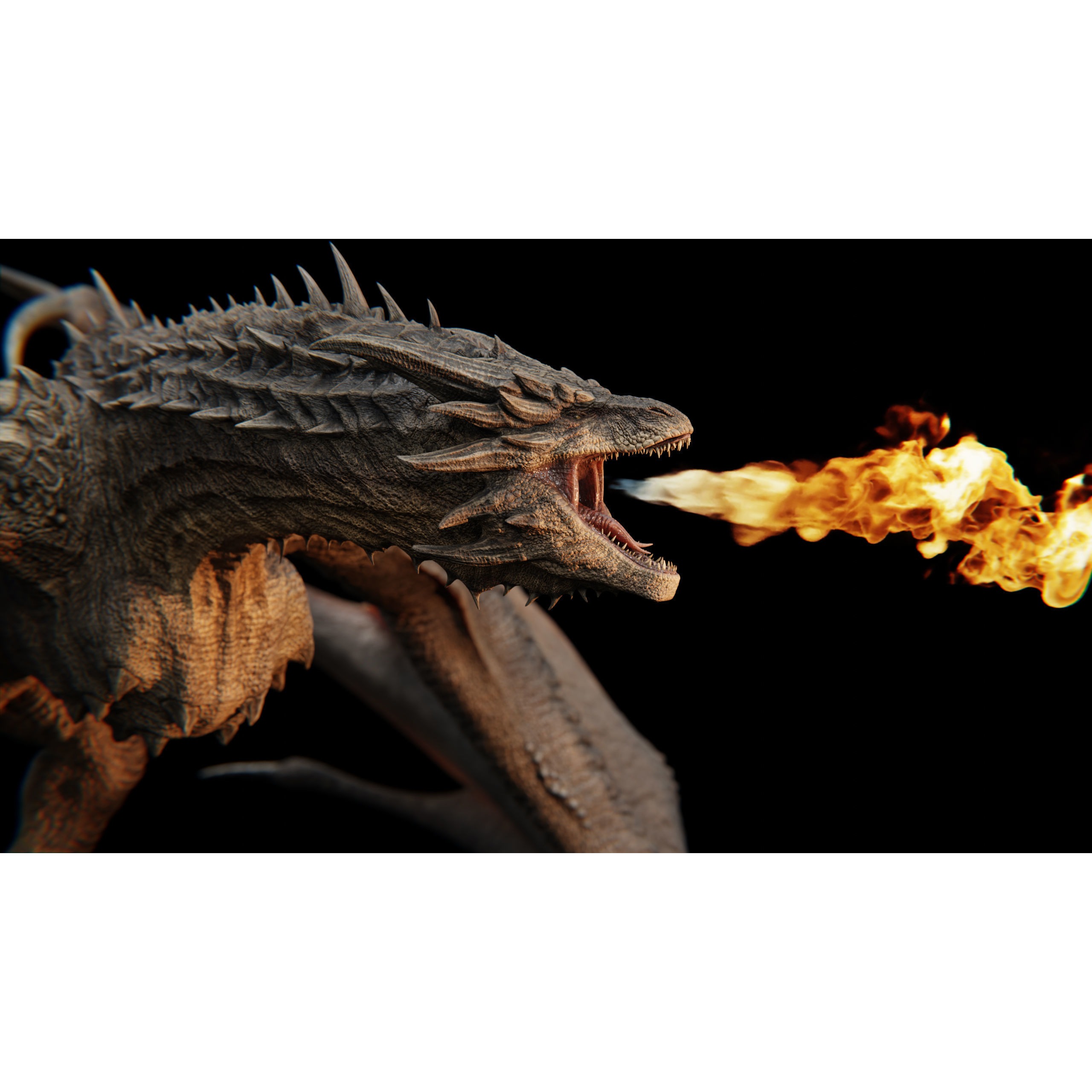 Dragon Low-poly 3D model 3