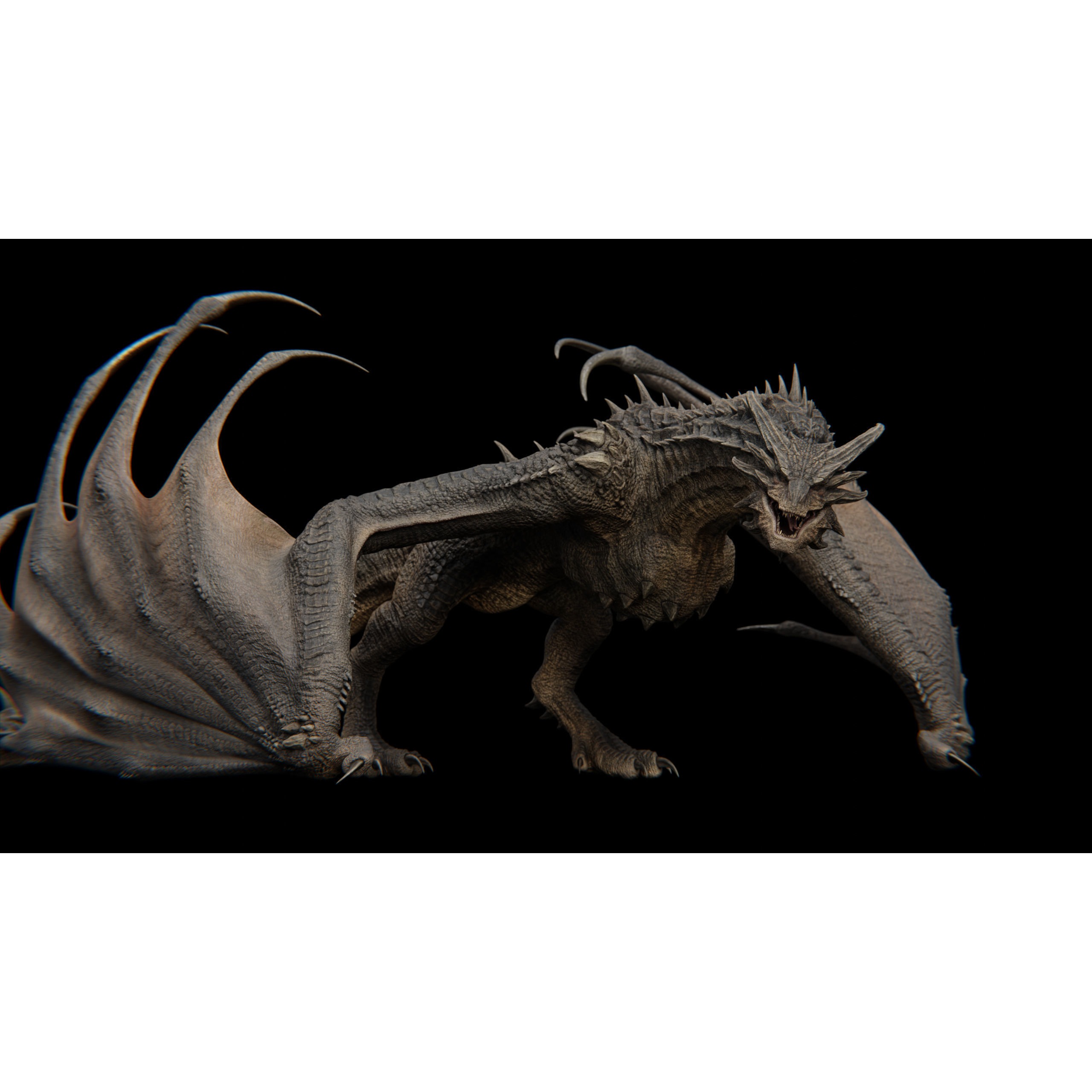 Dragon Low-poly 3D model 8