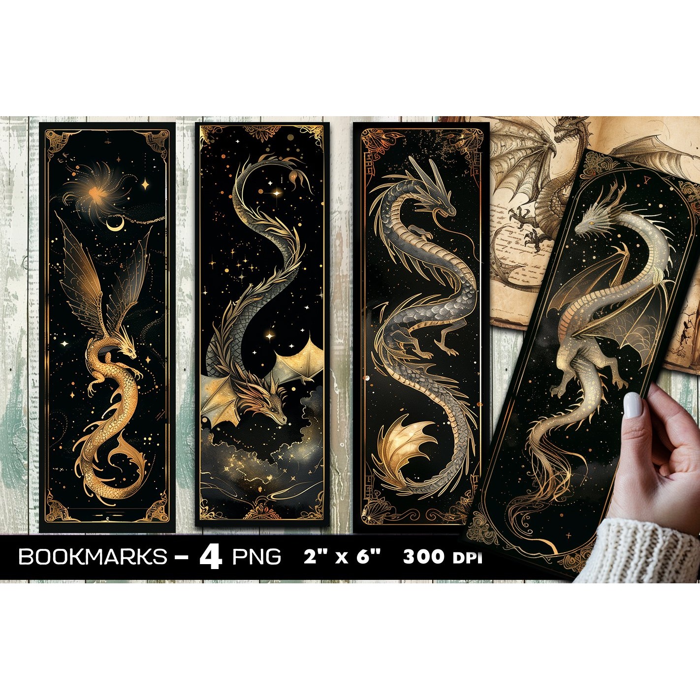 Dragons bookmark, Mystic dragon bookmark (20)