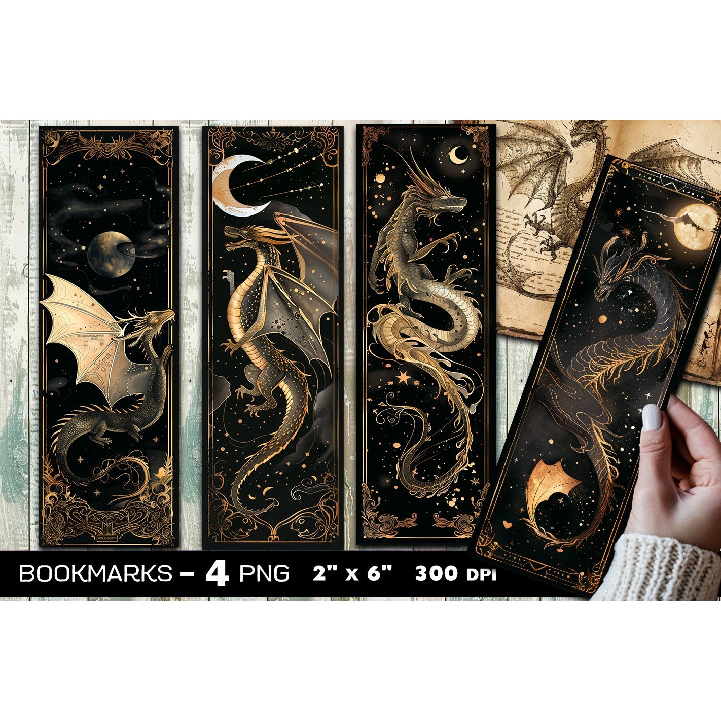 Dragons bookmark, Mystic dragon bookmark (22)