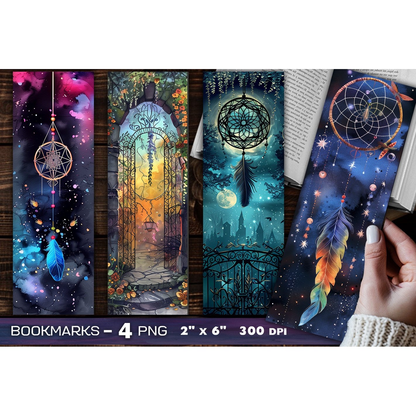 Dreamcatcher bookmark, Mystic fantasy bookmark (14)