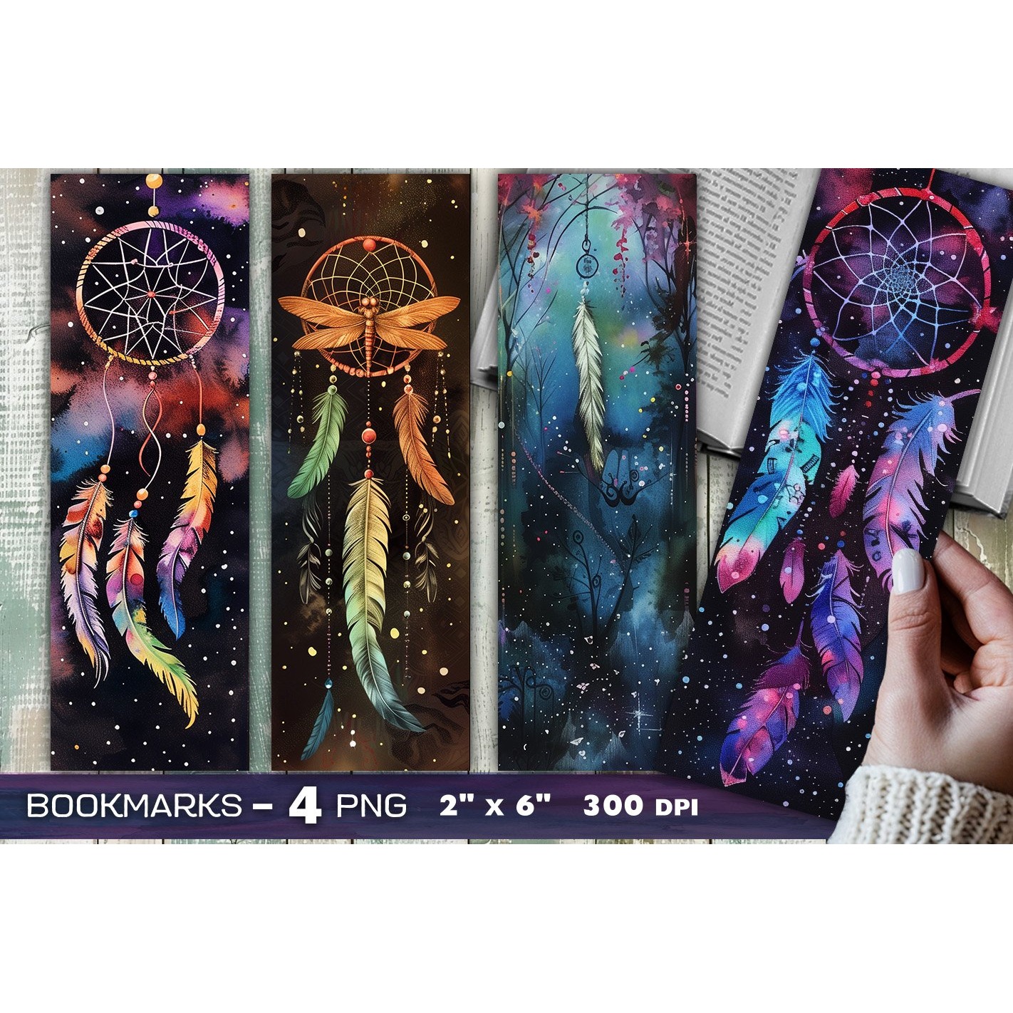 Dreamcatcher bookmark, Mystic fantasy bookmark (2)