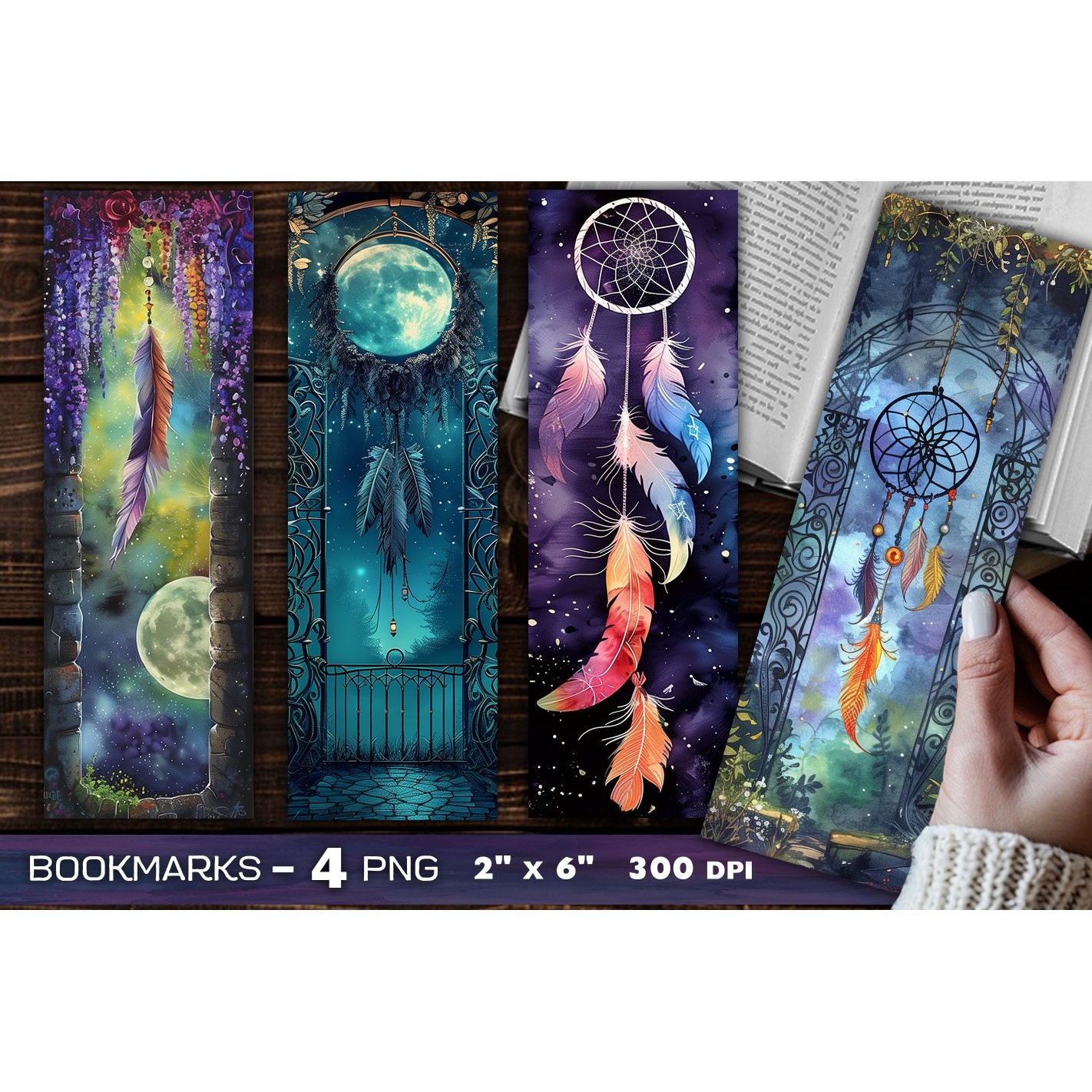 Dreamcatcher bookmark, Mystic fantasy bookmark (20)