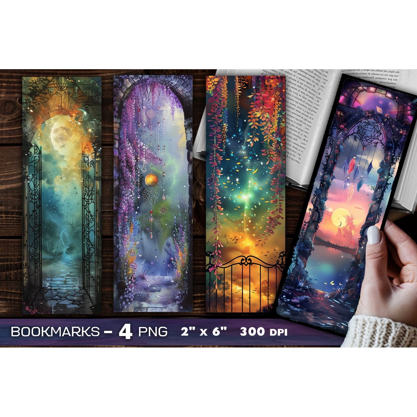 Dreamcatcher bookmark, Mystic fantasy bookmark (22)