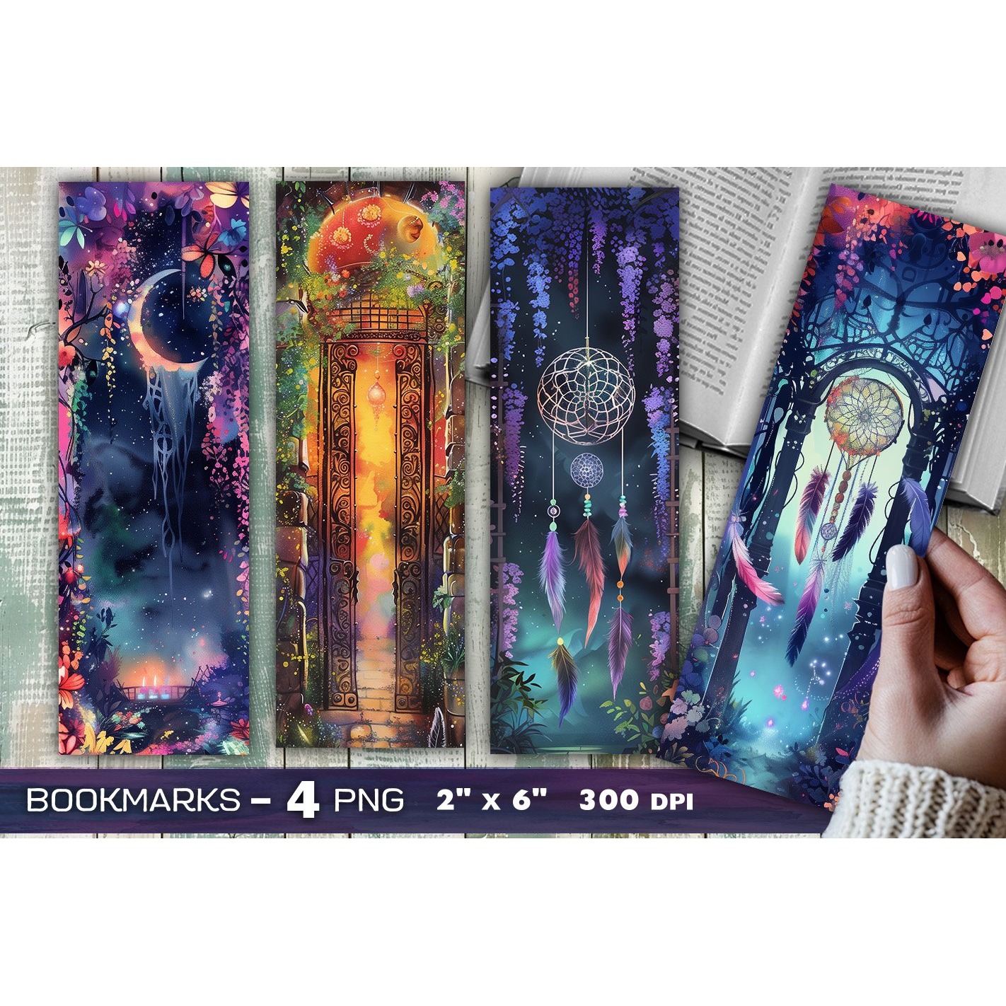 Dreamcatcher bookmark, Mystic fantasy bookmark (25)